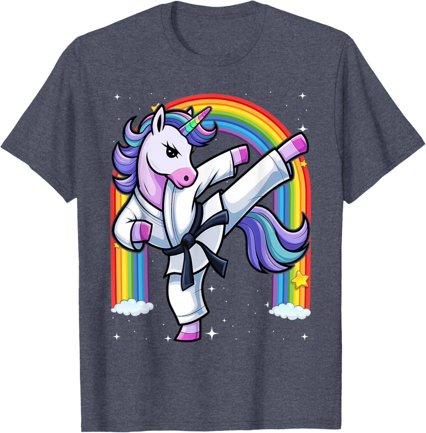 Funny Unicorn Karate Girl Taekwondo T-Shirt for Martial Arts Fans - 10