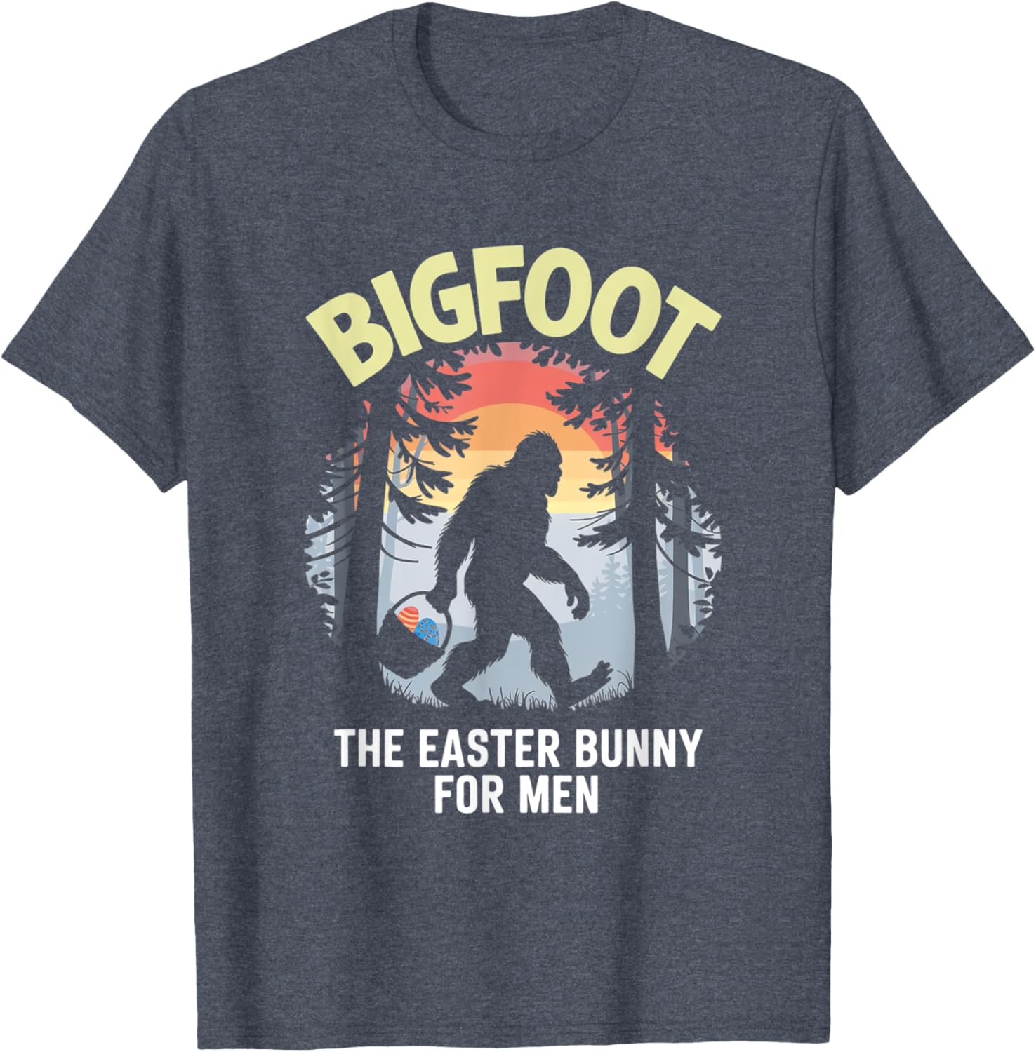 Bigfoot Easter Bunny T-Shirt for Men Fun Apparel Gift Idea - 3
