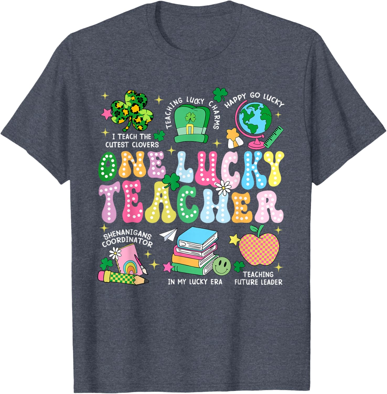 One Lucky Teacher St. Patrick's Day T-Shirt for Irish Educators - 5