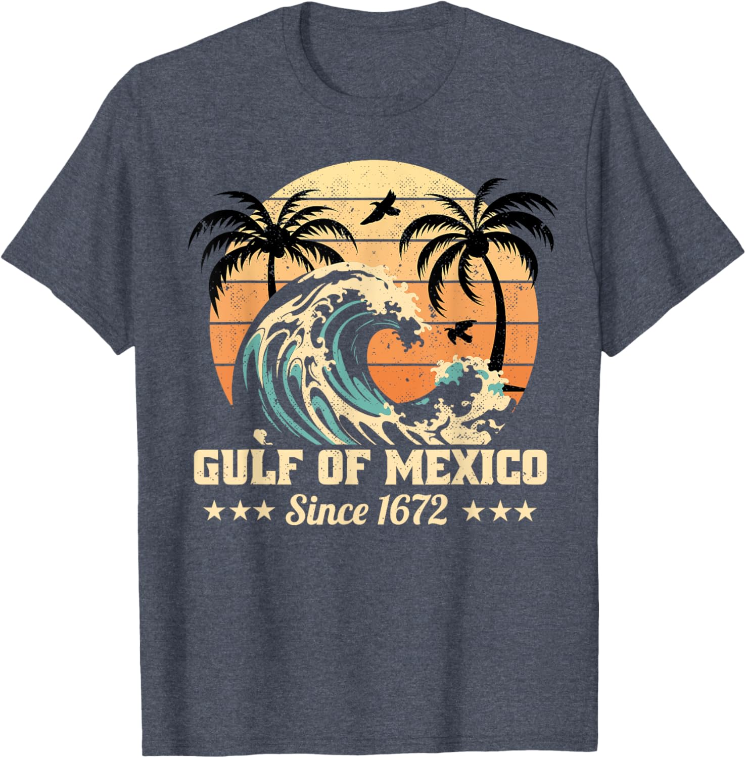 Vintage Gulf of Mexico T-Shirt Since 1672 Stylish and Unique Apparel - 6