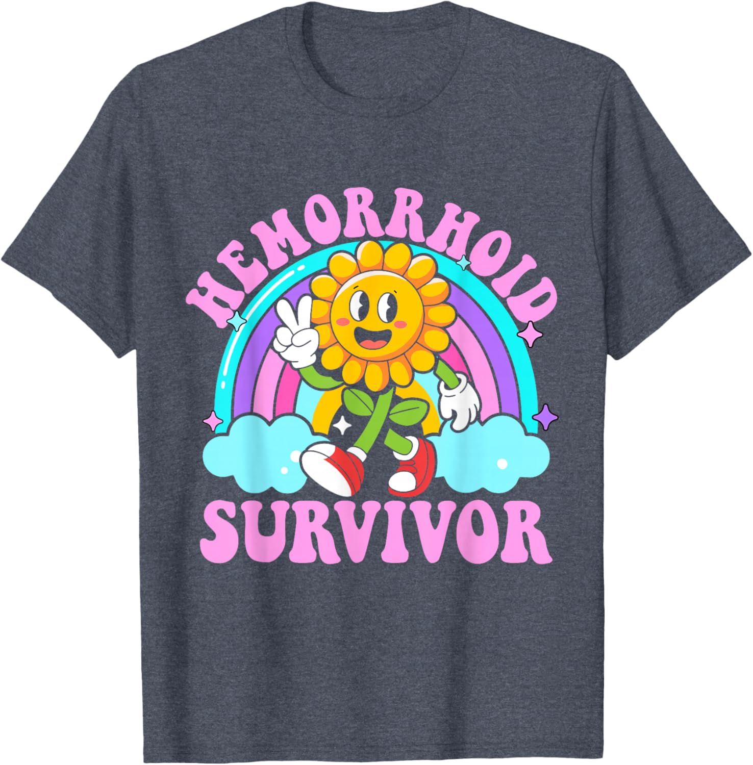 Funny Hemorrhoid Survivor Y2K Meme T-Shirt - Sarcastic Humor Apparel - 16