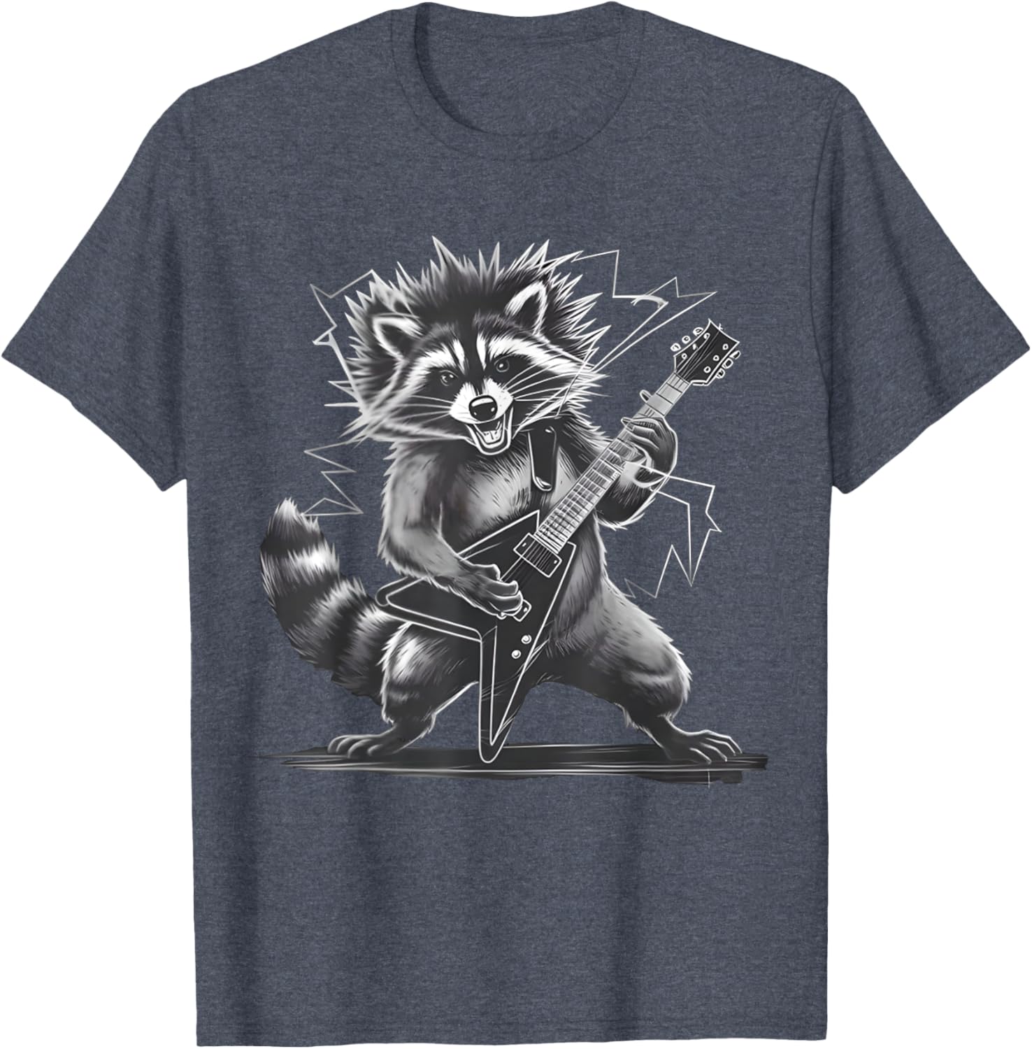 Funny Raccoon Rock and Roll T-Shirt for Men, Women, and Kids - 18