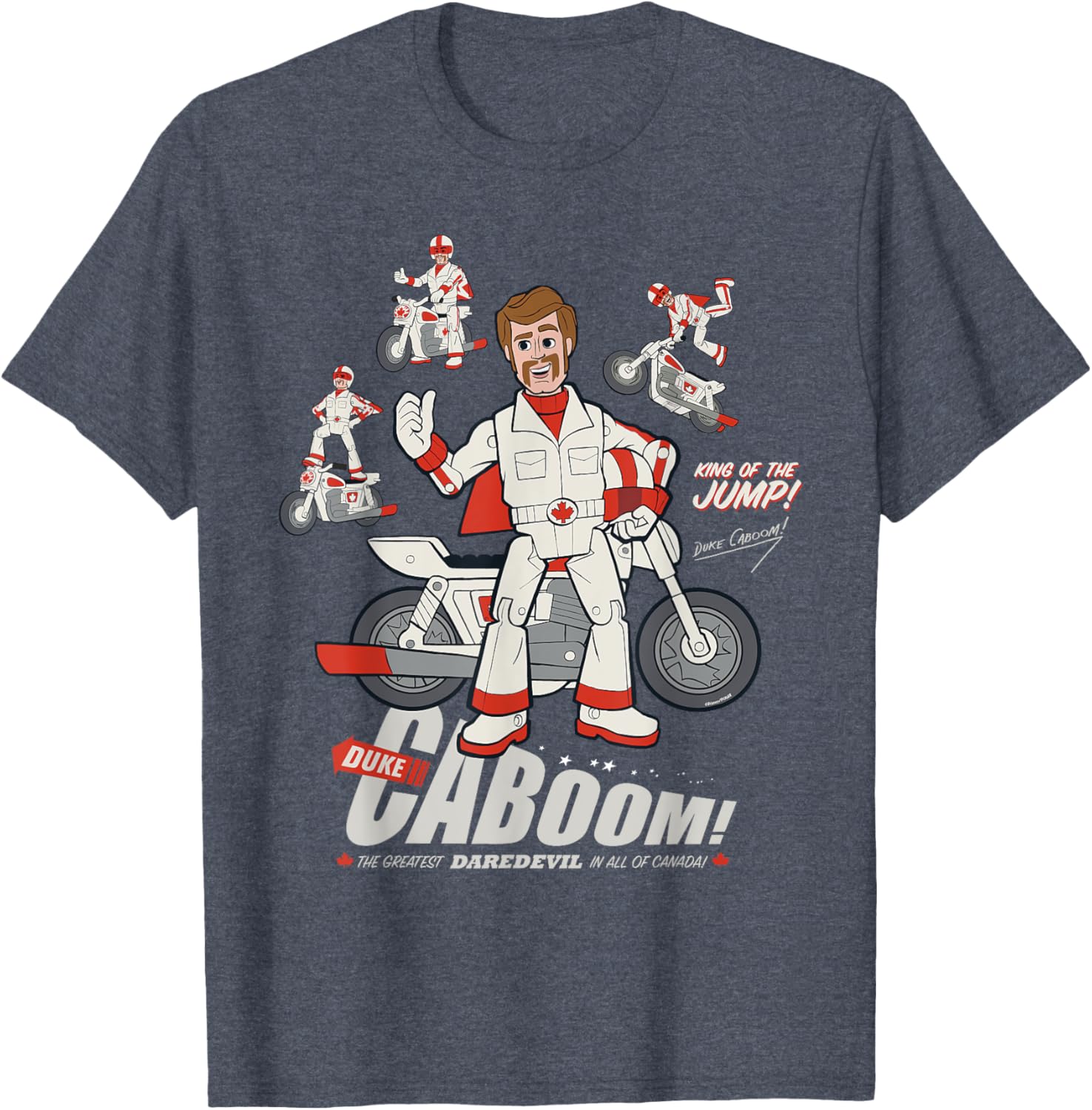 Disney Pixar Toy Story Duke Caboom Stuntman Fun Graphic T-Shirt - 13