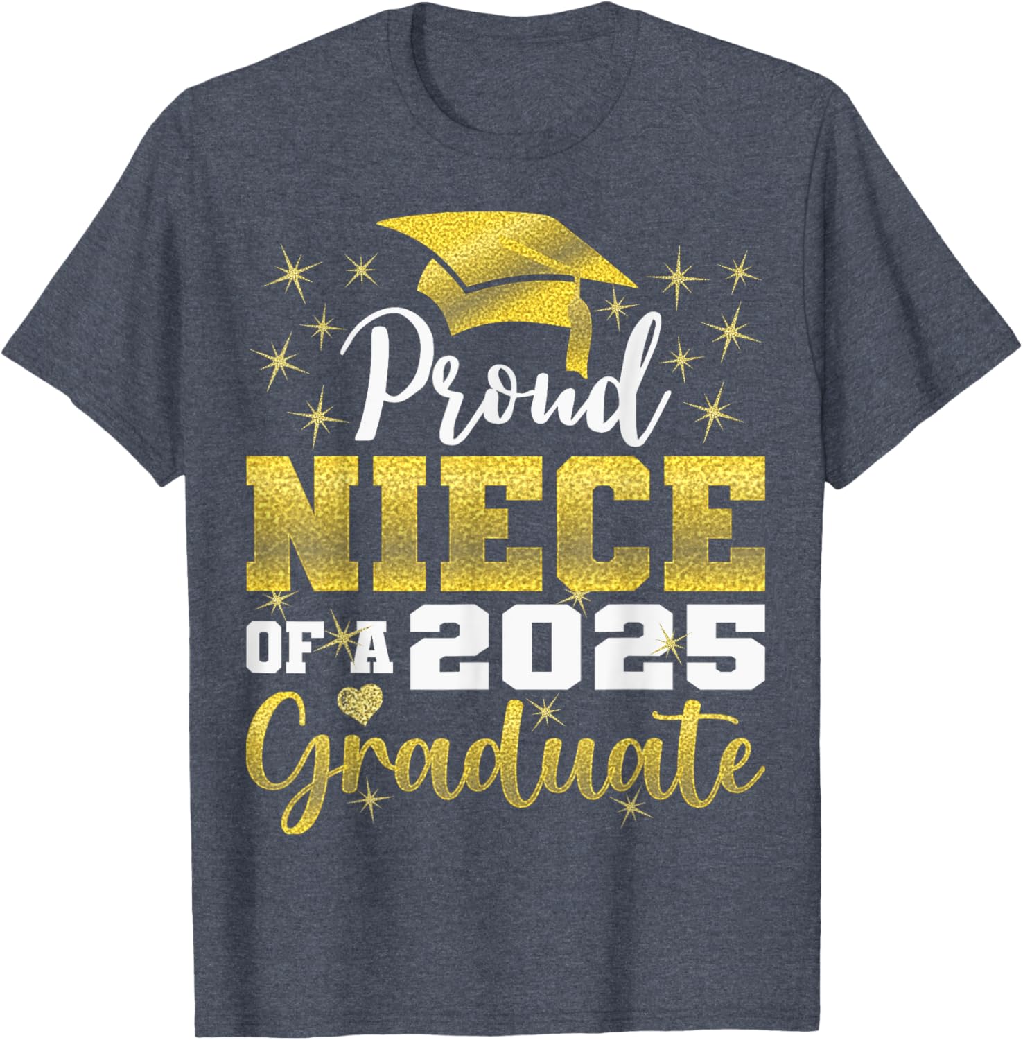 Super Proud Niece of Graduate 2025 Senior Graduation Family T-Shirt - 2