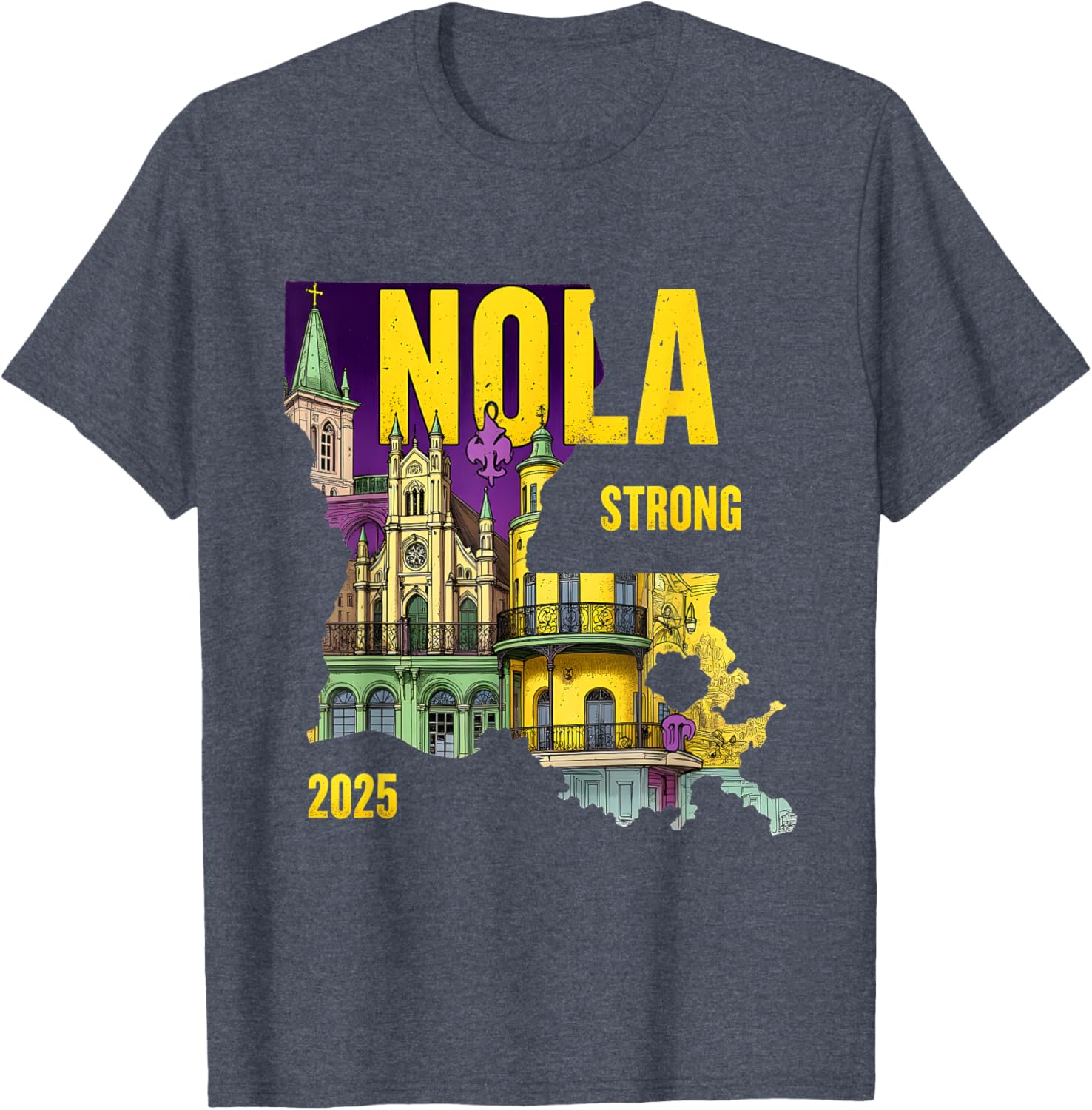 New Orleans Traveling Lovers Costume T-Shirt We Stand NOLA Strong - 17