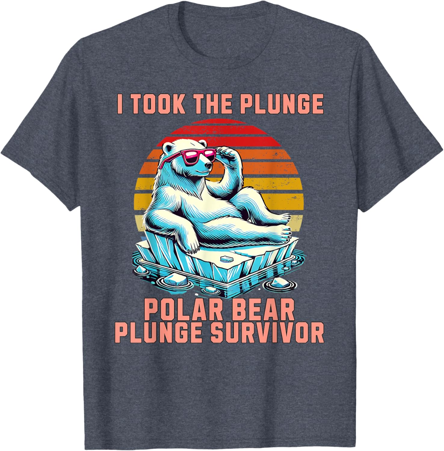 Polar Bear Plunge Survivor 2025 Fun Winter Adventure T-Shirt for Adventurers - 7