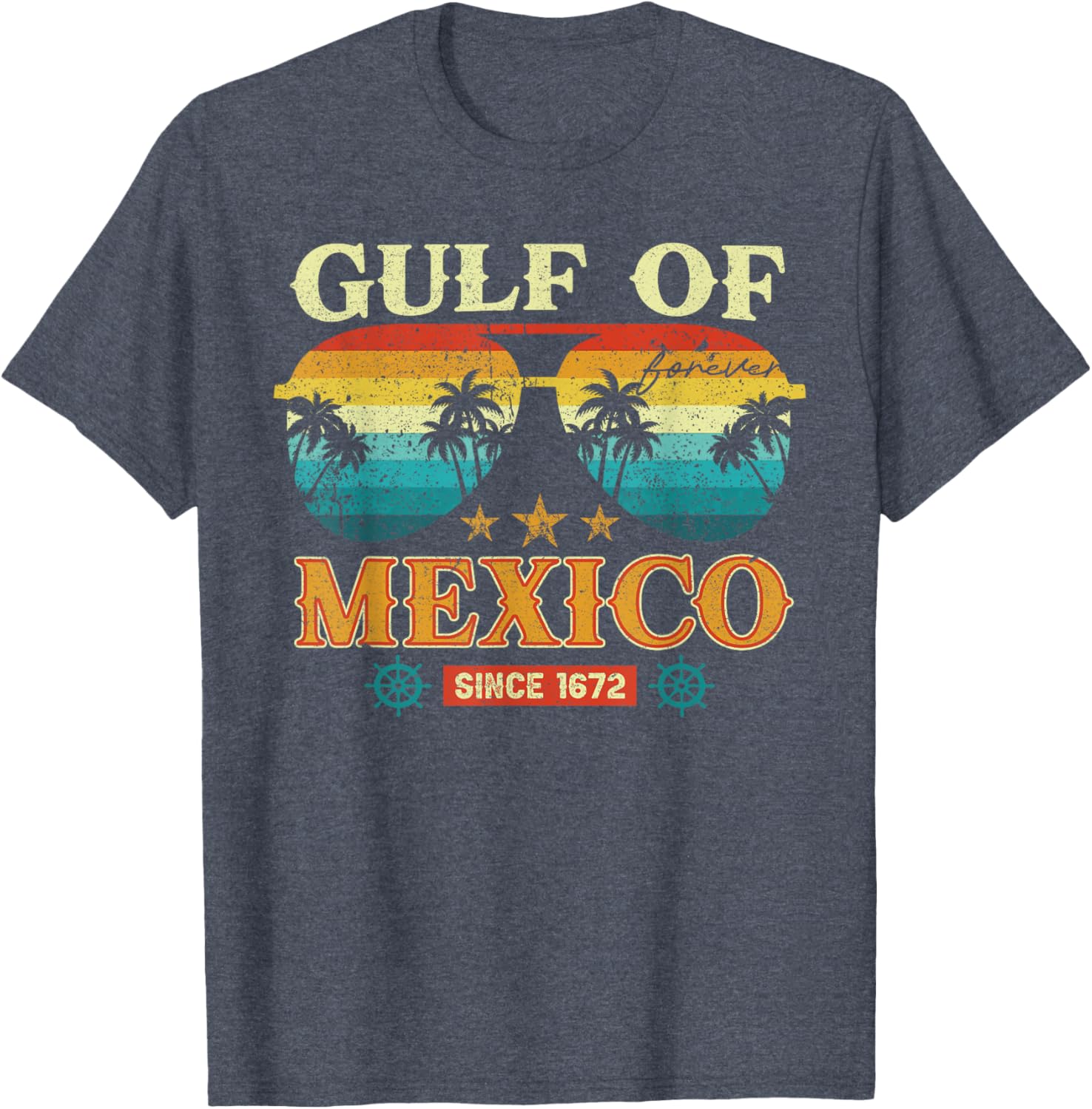 Gulf of Mexico Vintage T-Shirt Retro Style Clothing for Beach Lovers - 3