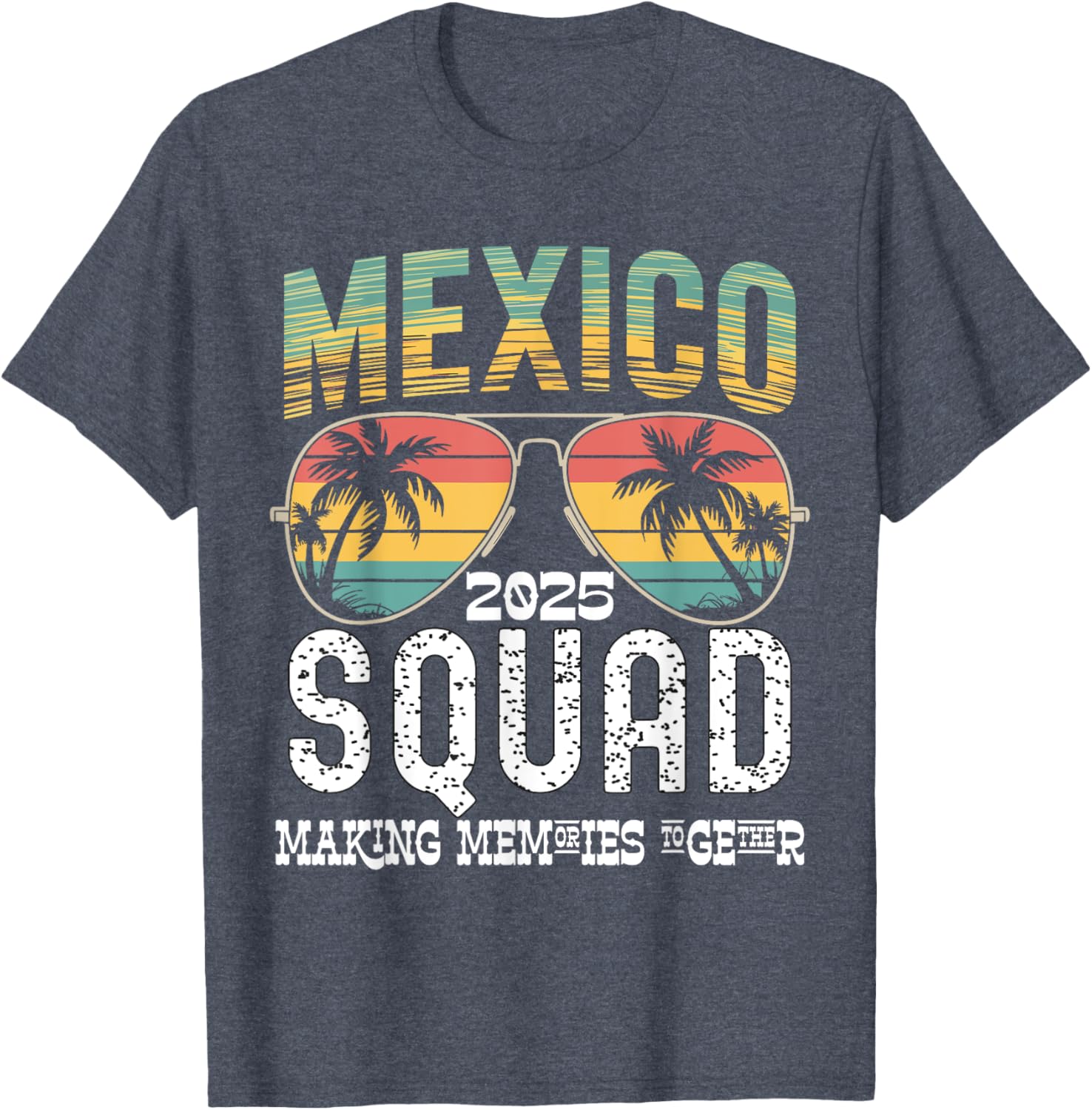 Mexico 2025 Squad Family Vacation Matching T-Shirt Tropical Vibes - 17