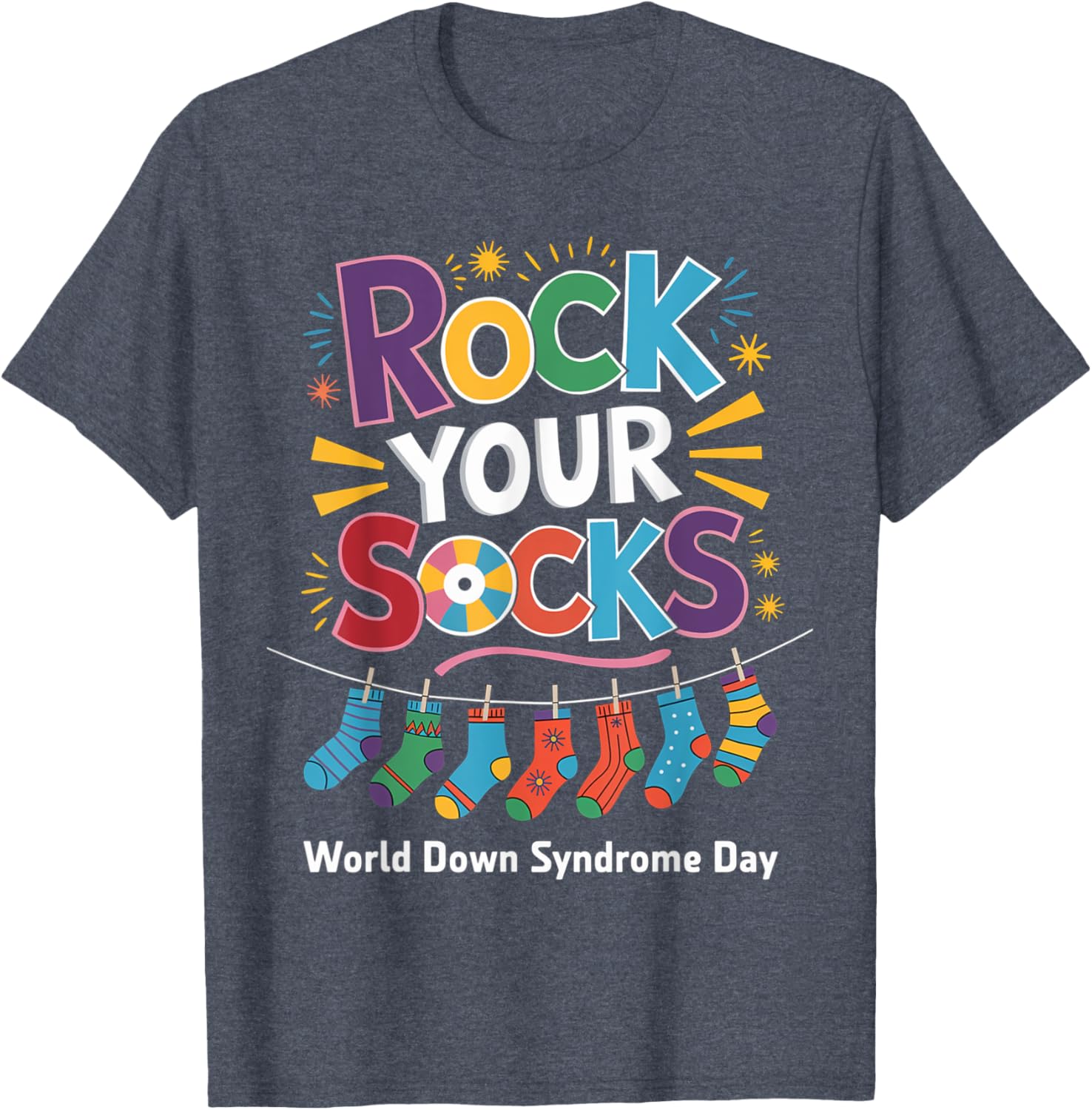 Rock Your Socks Kids T-Shirt for World Down Syndrome Awareness Day - 24
