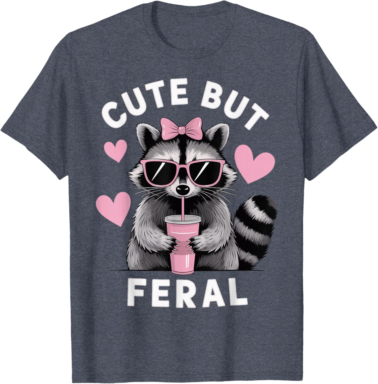 Cute But Feral T-Shirt for Animal Lovers - Stylish and Playful Apparel - 9