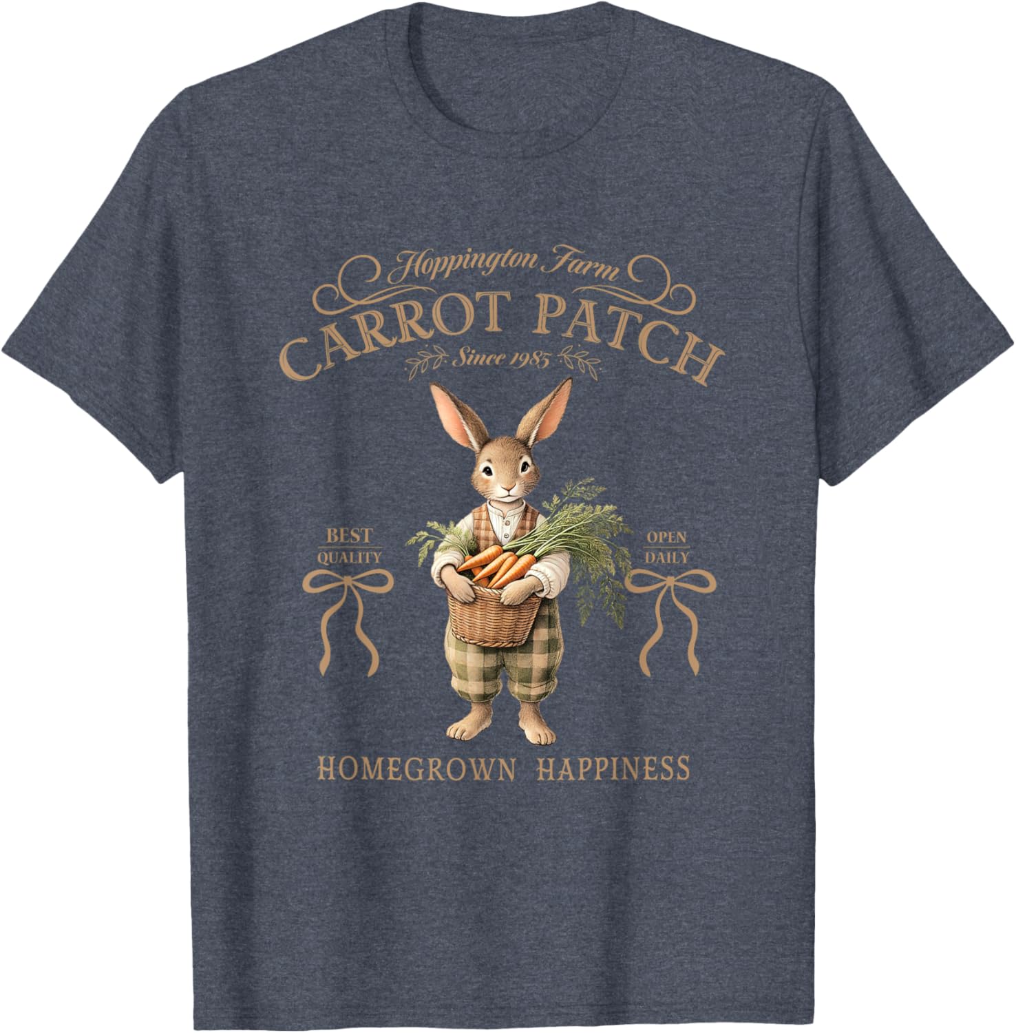 Hoppington Farm Carrot Patch Happy T-Shirt for Garden Lovers - 7