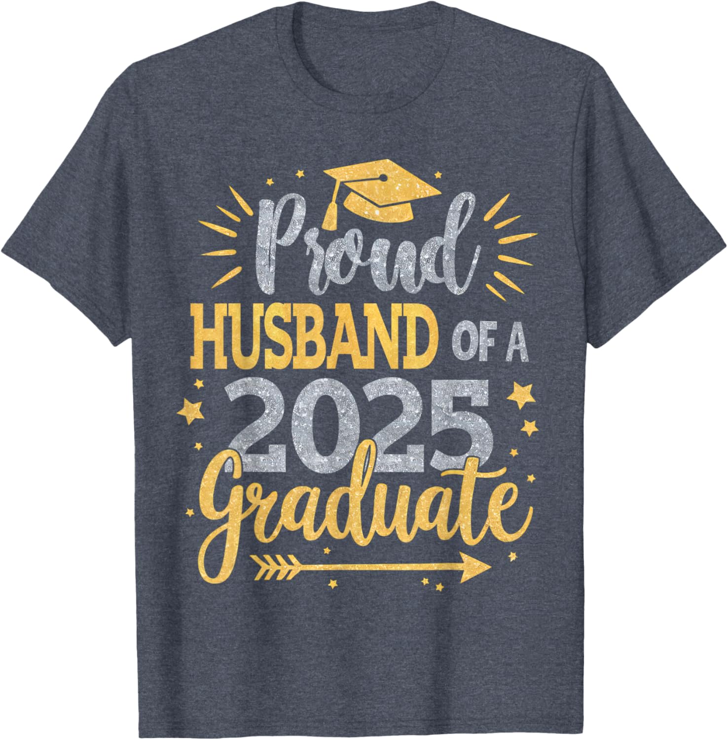 Proud Husband of a Class of 2025 Graduate T-Shirt for Seniors - 3