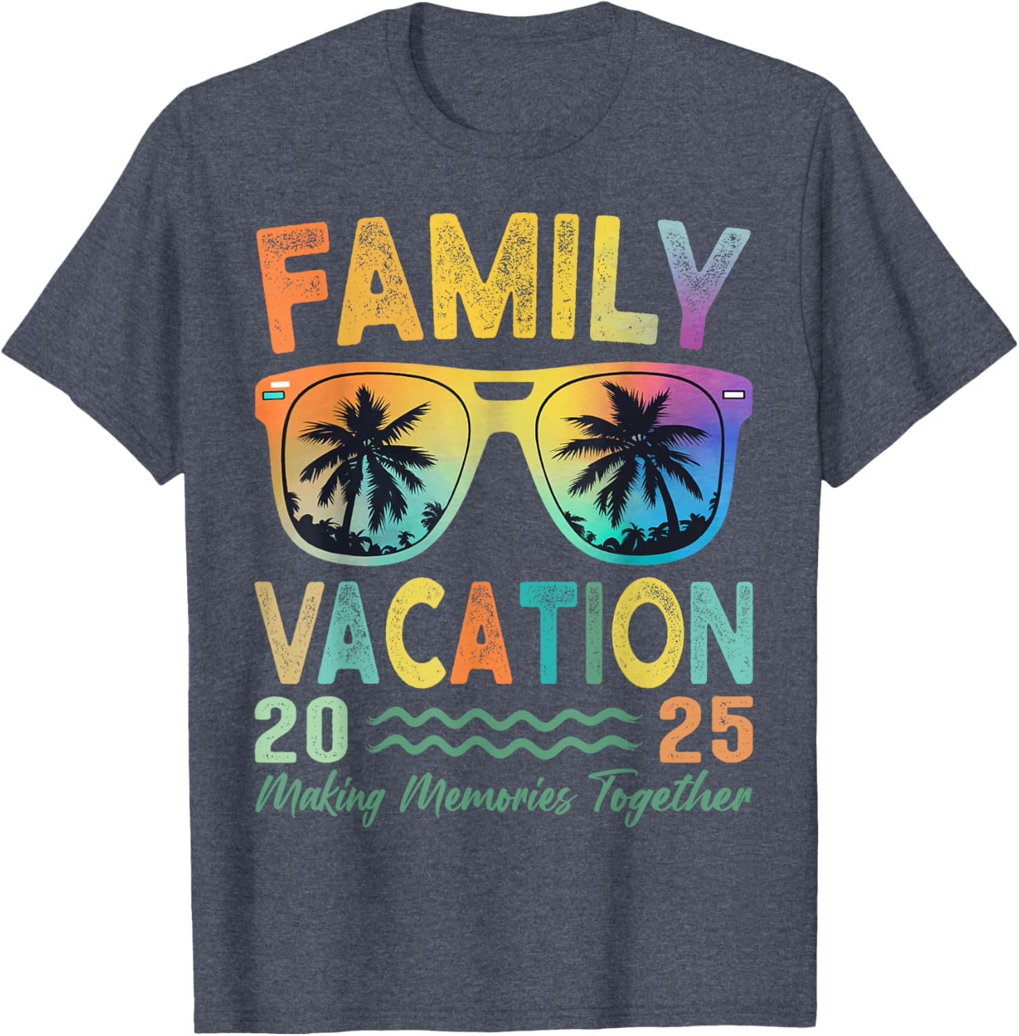 Family Vacation 2025 Memories Family Reunion T-Shirt for All Ages - 2