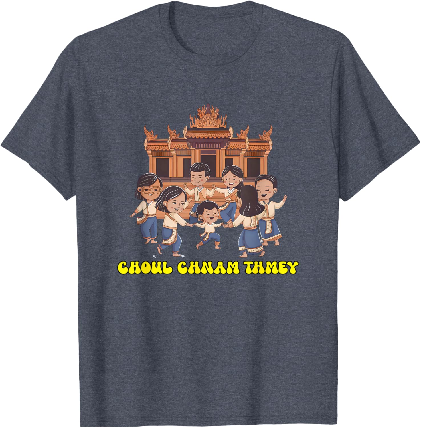Happy Khmer New Year T-Shirt Choul Chnam Thmey for Cambodia Celebrations - 1