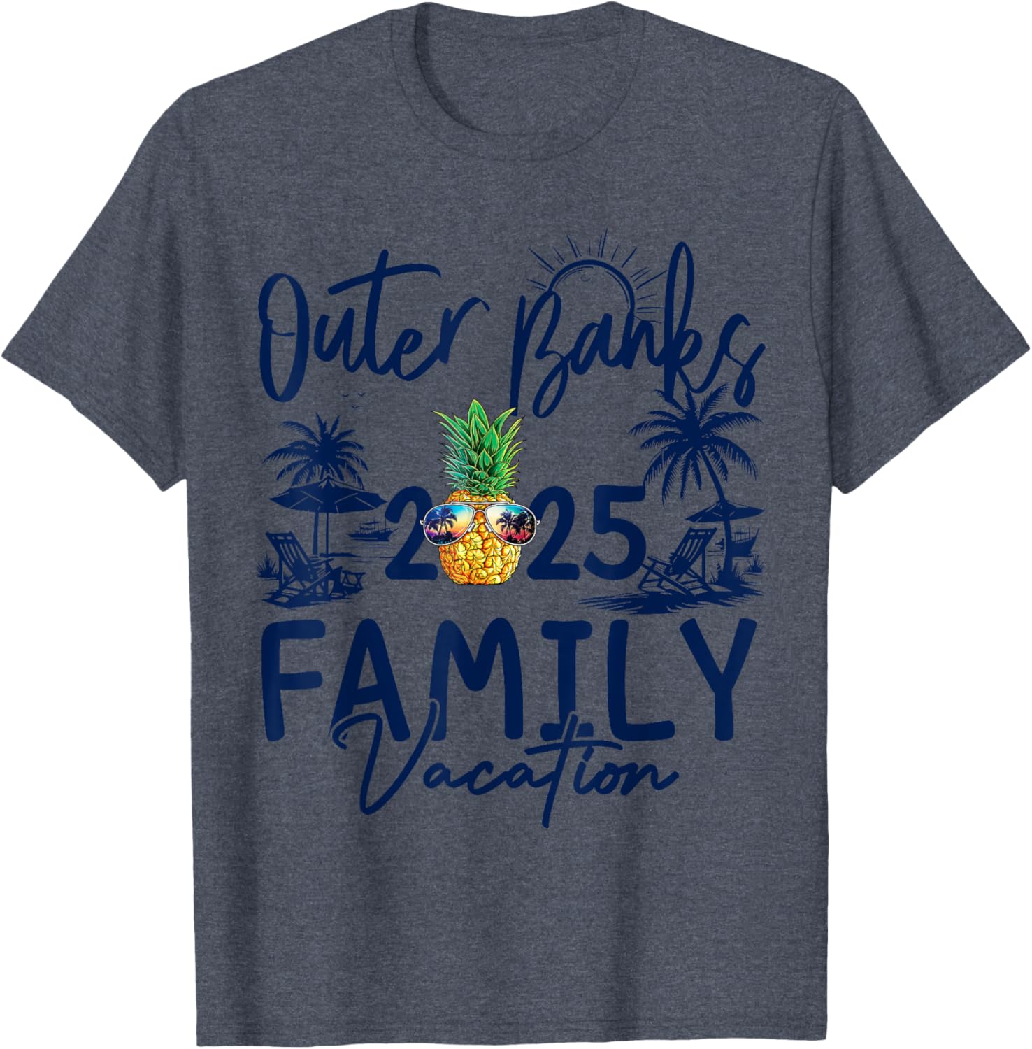 Family Matching Outer Banks 2025 Pineapple Vacation T-Shirt for Fun - 14