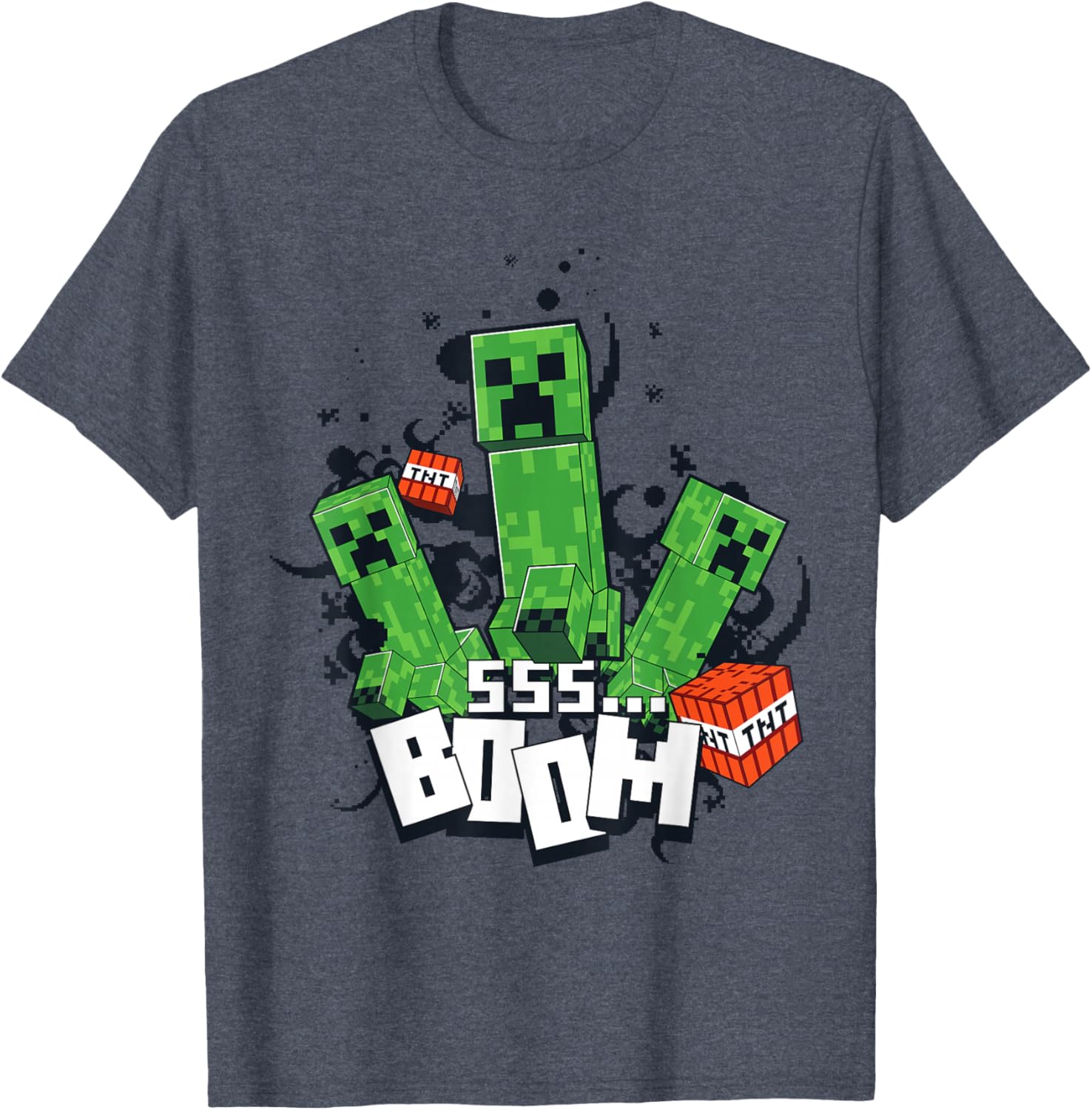 Minecraft Creeper Explosion Boom T-Shirt Fun Gamer Apparel for Everyone - 6