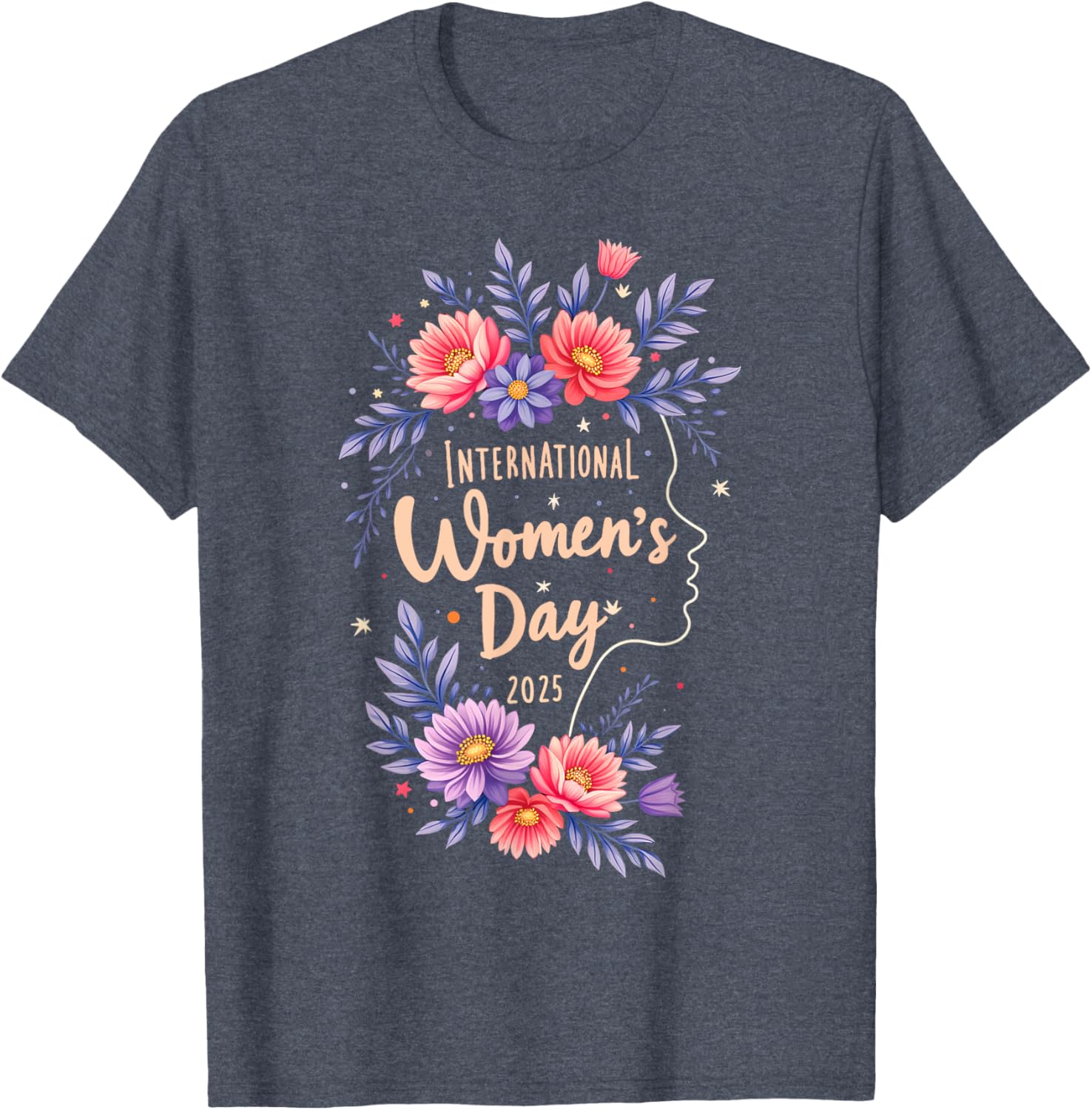 Floral Women's Day T-Shirt 2025 Celebrate International Women's Day 8 March - 2