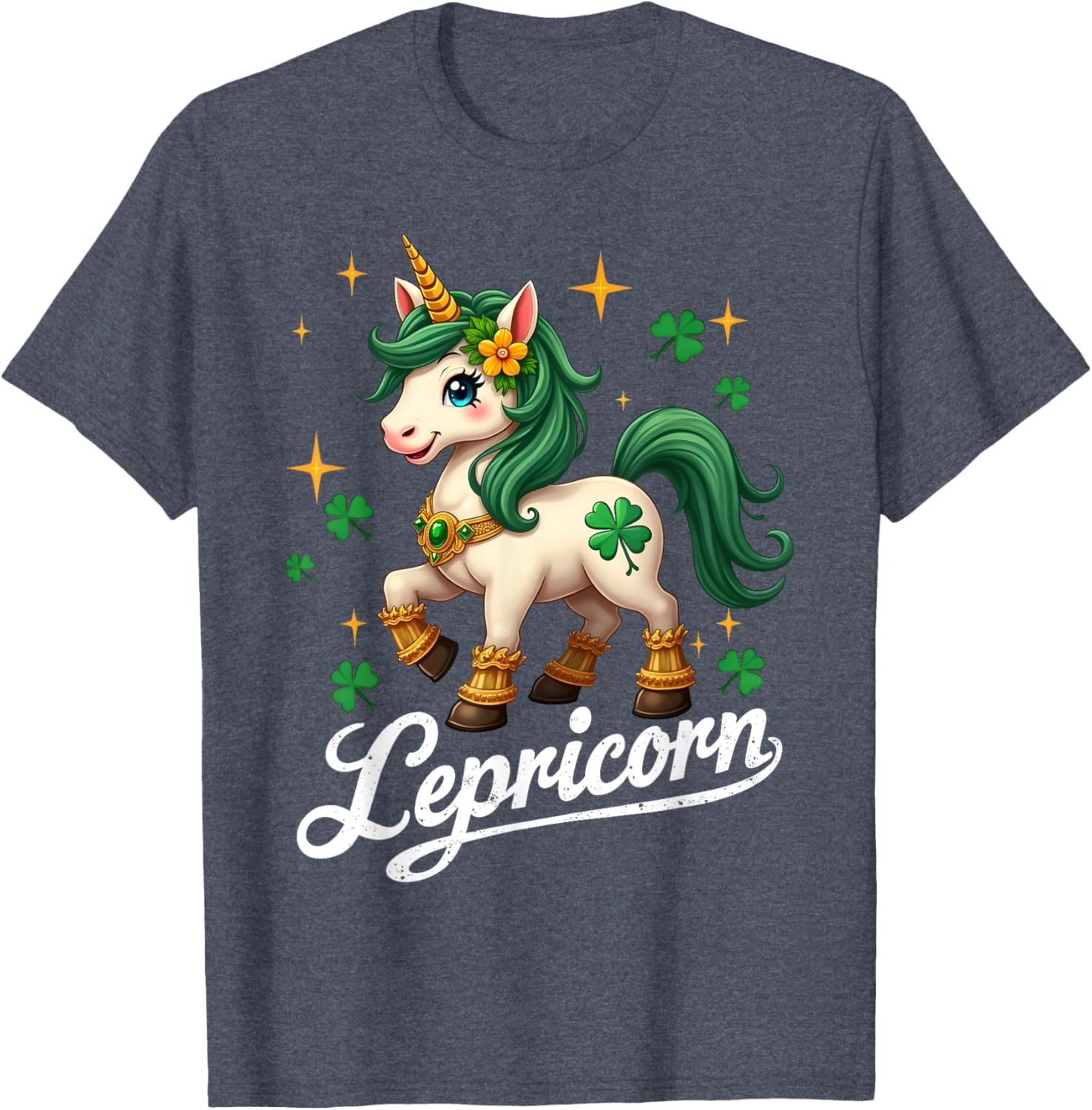 Cute St Patricks Day Unicorn T-Shirt for Girls - St Patty's Style - 20