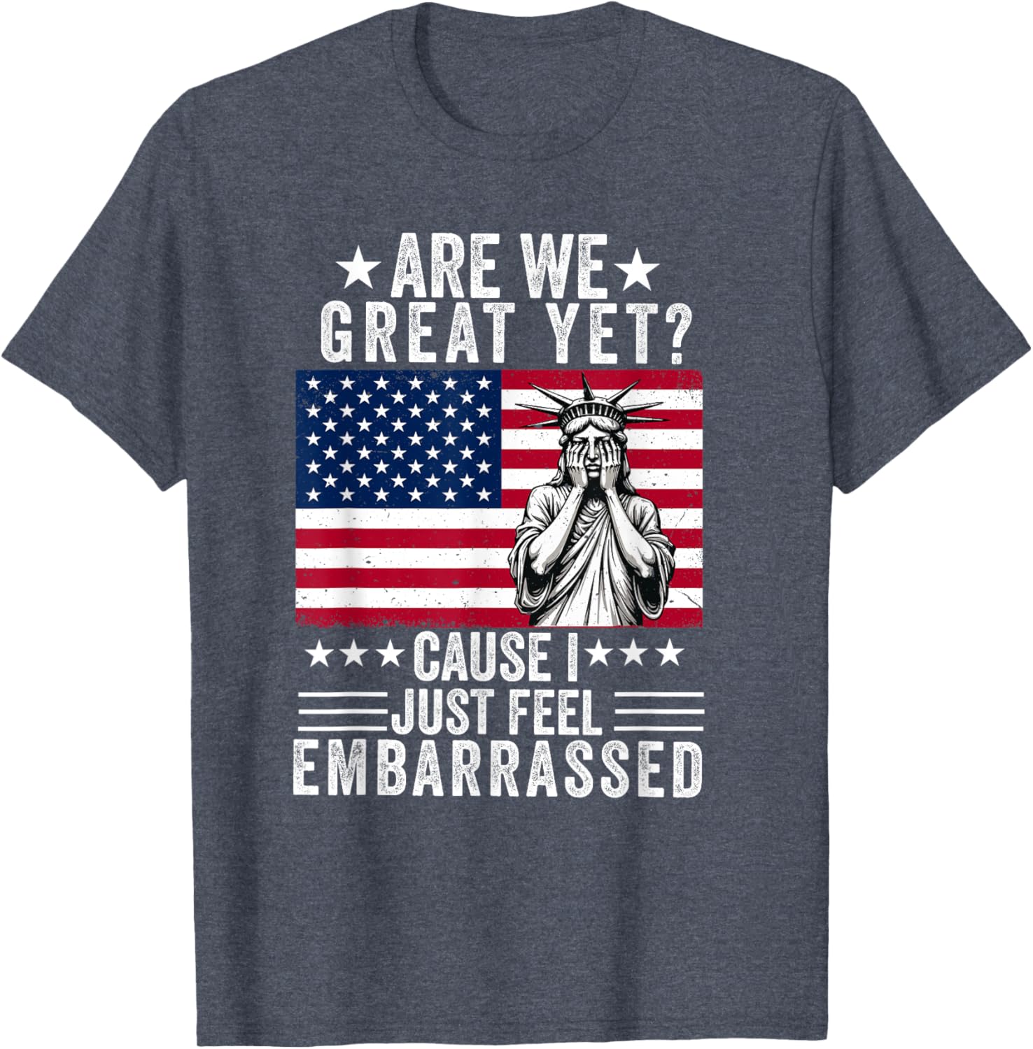 Fun Are We Great Yet Democrat T-Shirt for Casual Wear and Gifts - 5