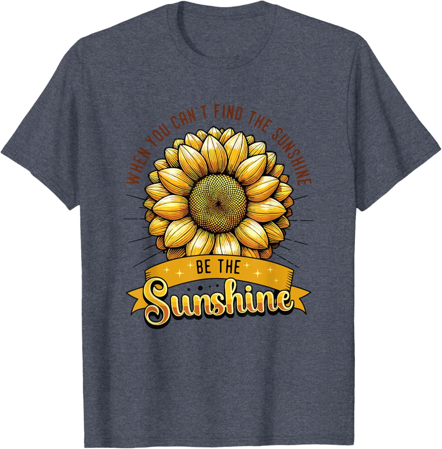 Be the Sunshine Sunflower T-Shirt for Positive Vibes and Comfort - 3