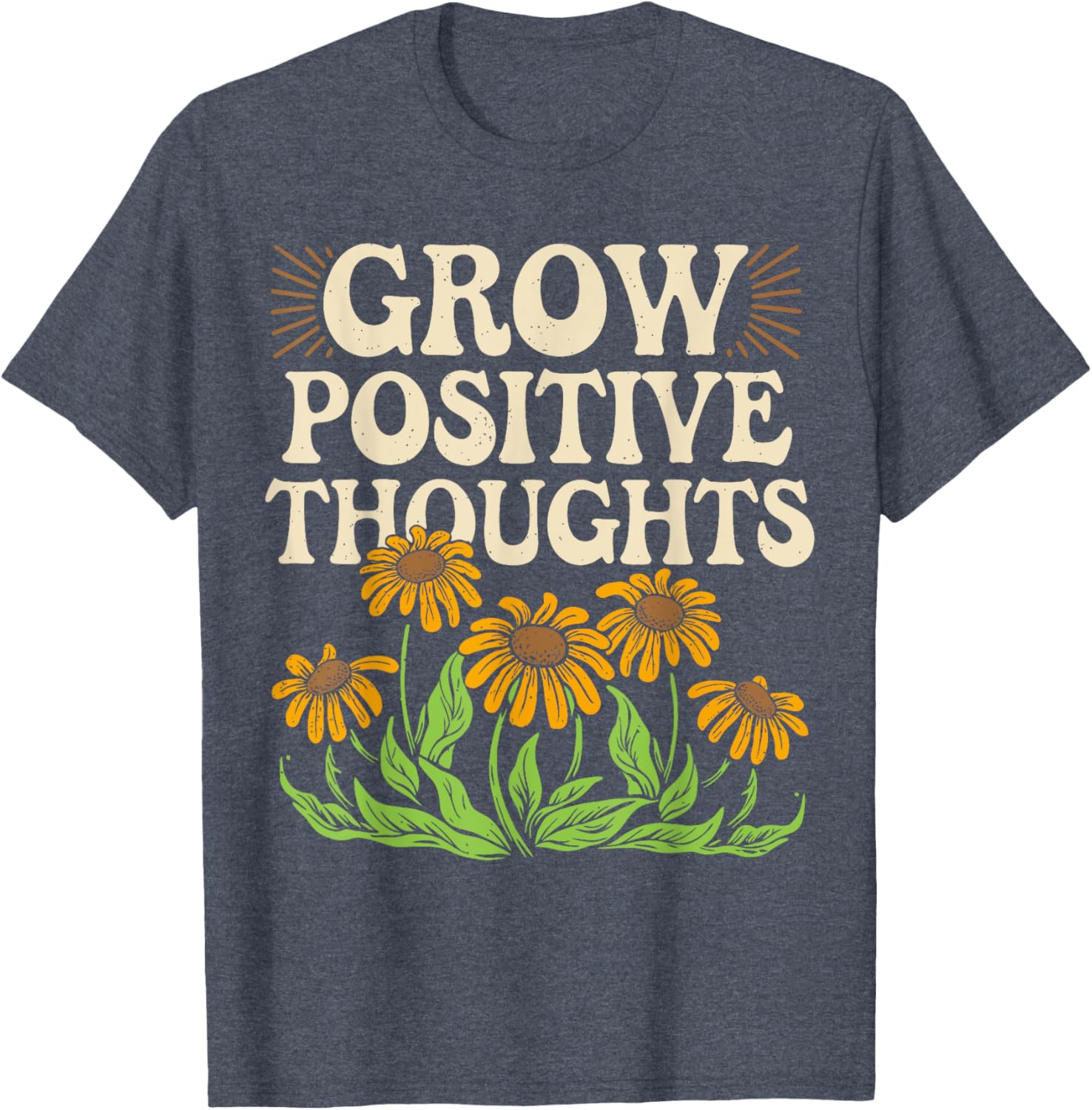 Grow Positive Thoughts T-Shirt for Mental Health Awareness and Style - 14