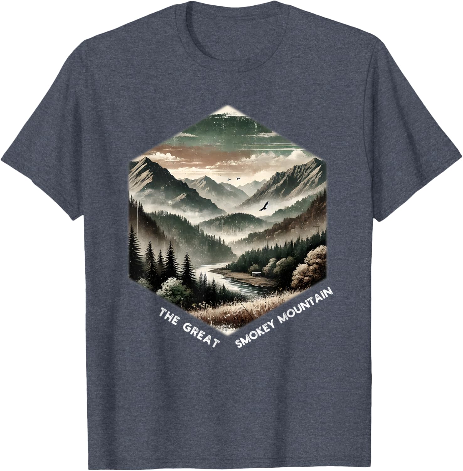 Smoky Mountains Vintage Graphic T-Shirt for Nature Lovers and Adventurers - 23
