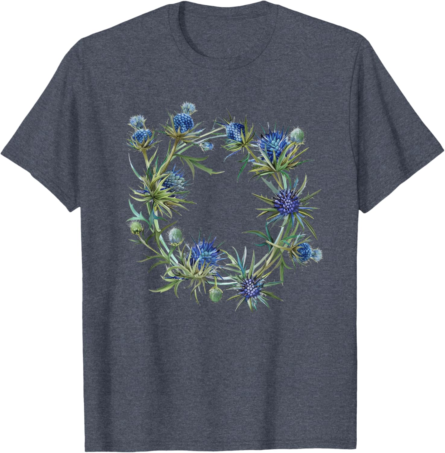 Eryngium Wreath T-Shirt for Nature Lovers - Stylish & Comfortable Wear - 10