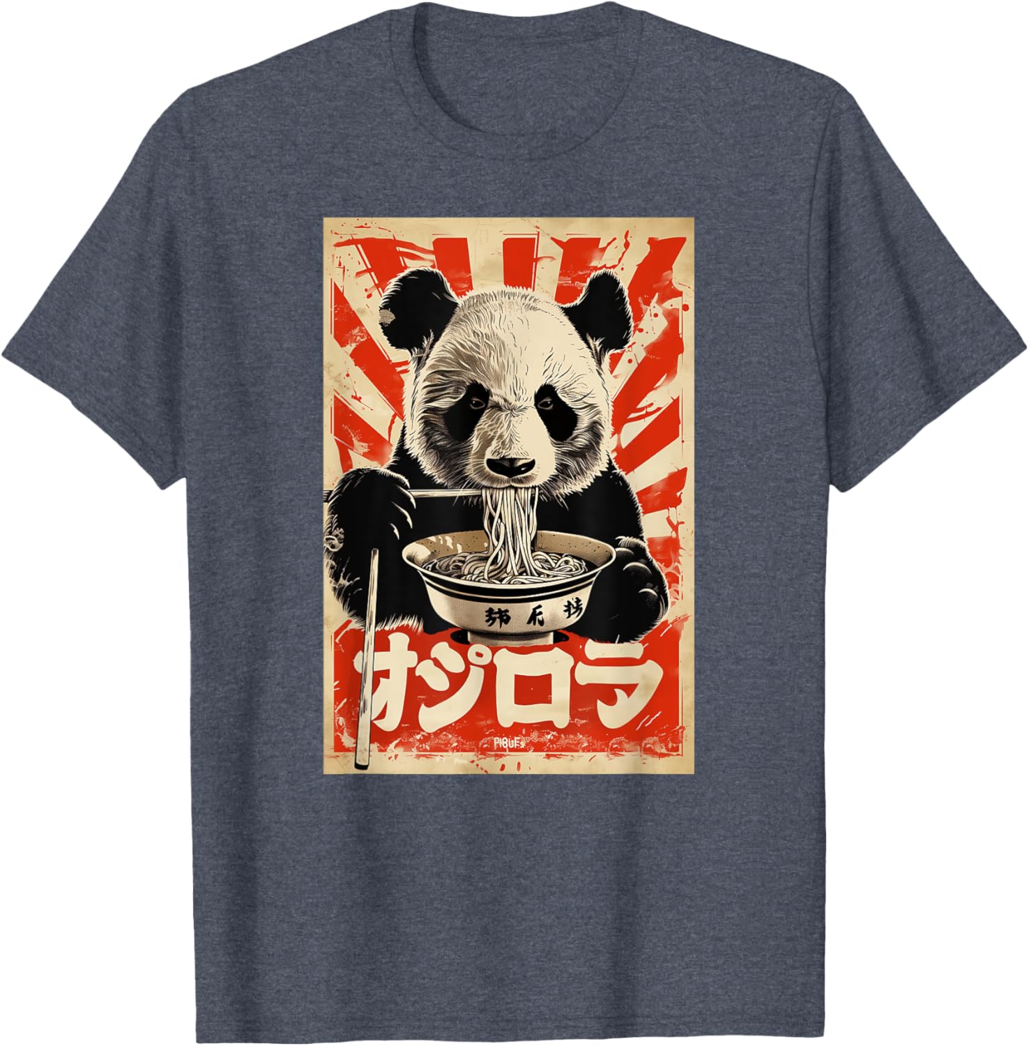 Japanese Panda Eating Ramen T-Shirt for Fun and Casual Style - 20