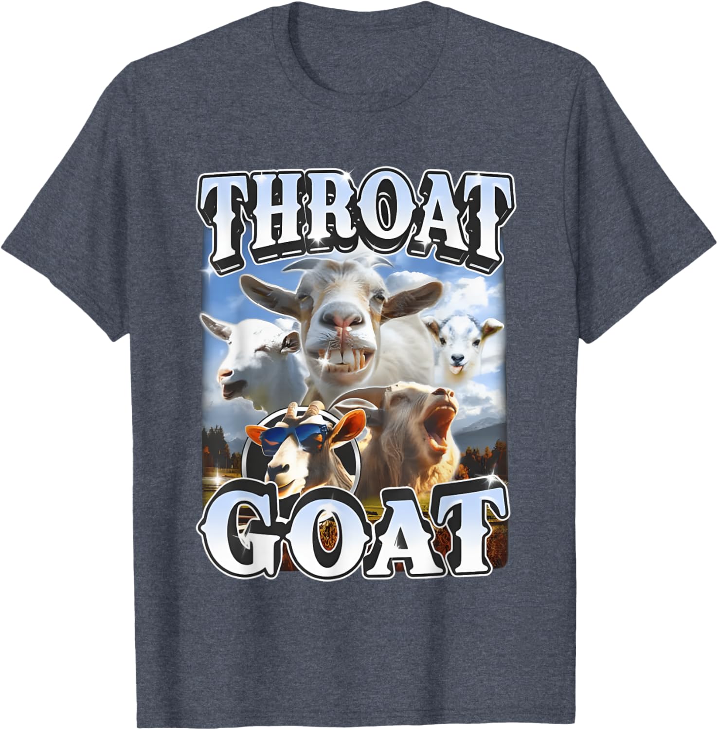 Throat Goat Retro Funny Gag T-Shirt for Adult Humor Lovers - 23