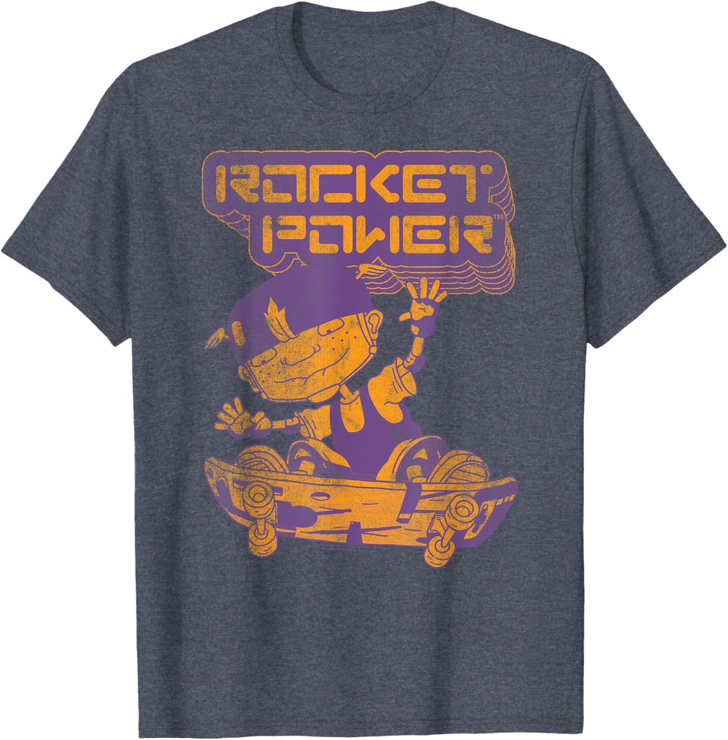 Rocket Power Vintage Skateboard Logo Cartoon T-Shirt for Cool Styles - 6