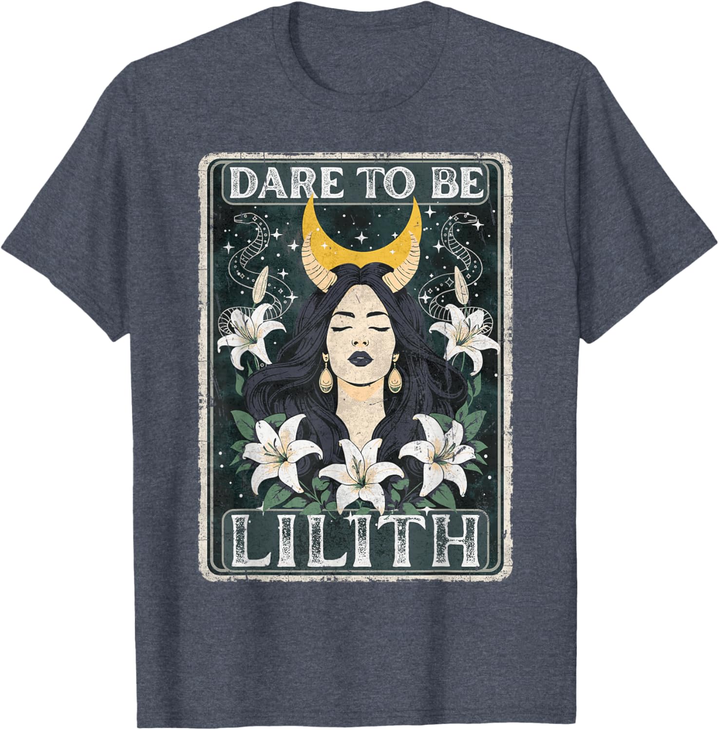 Lilith Tarot Card Goddess T-Shirt for Pagan Witches and Tarot Lovers - 9