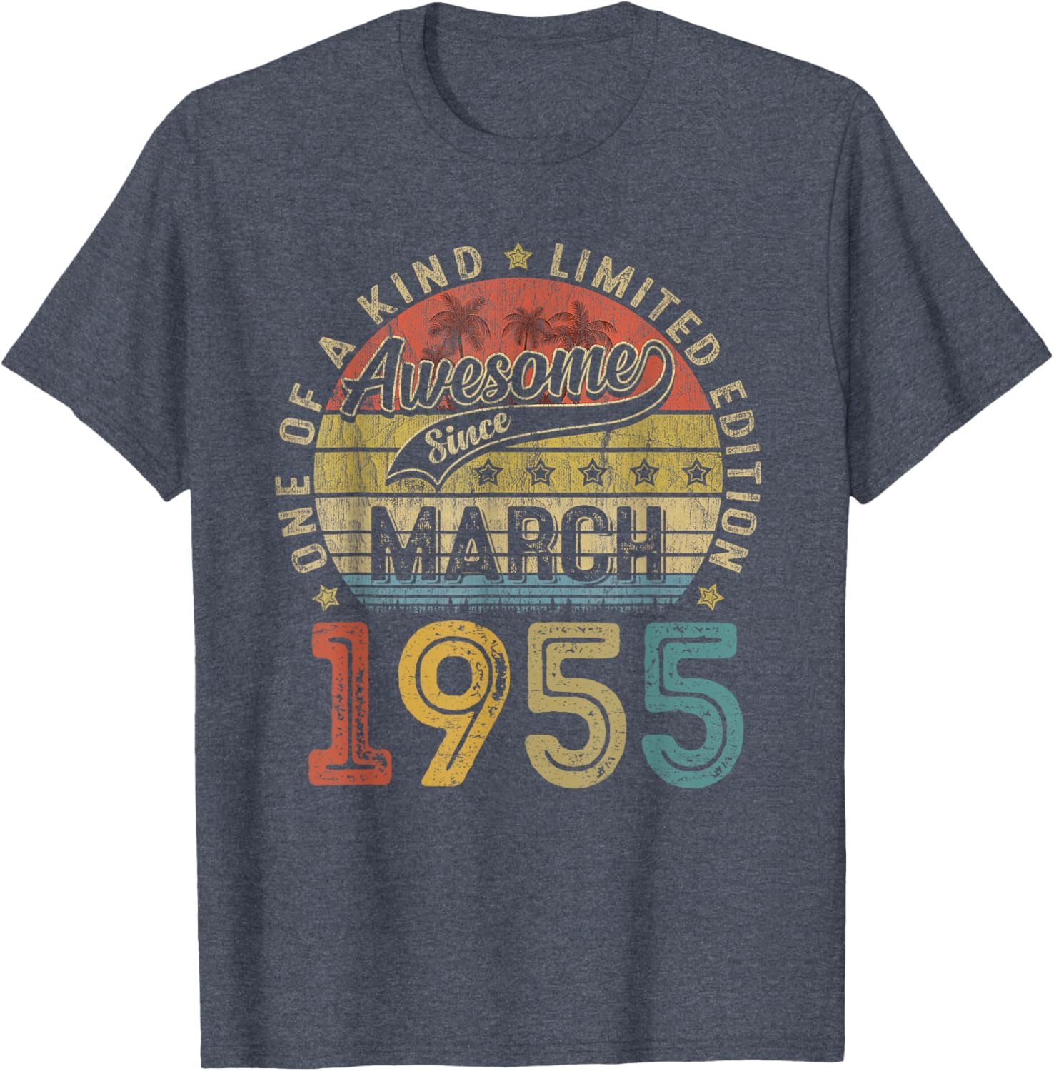 Funny 70th Birthday T-Shirt Vintage Retro March 1955 Gift for Him/Her - 18