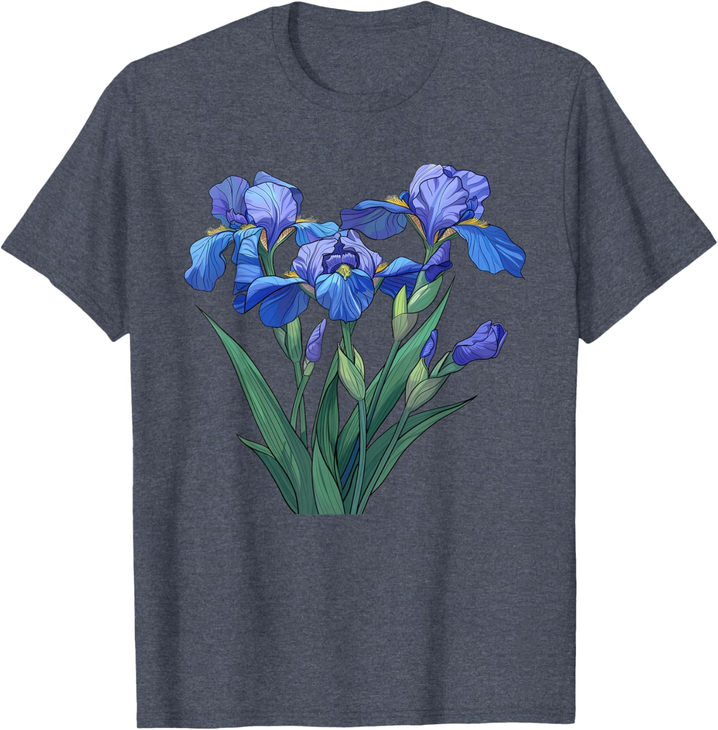 Iris Flowers Anime T-Shirt - Stylish and Colorful Graphic Tee - 9