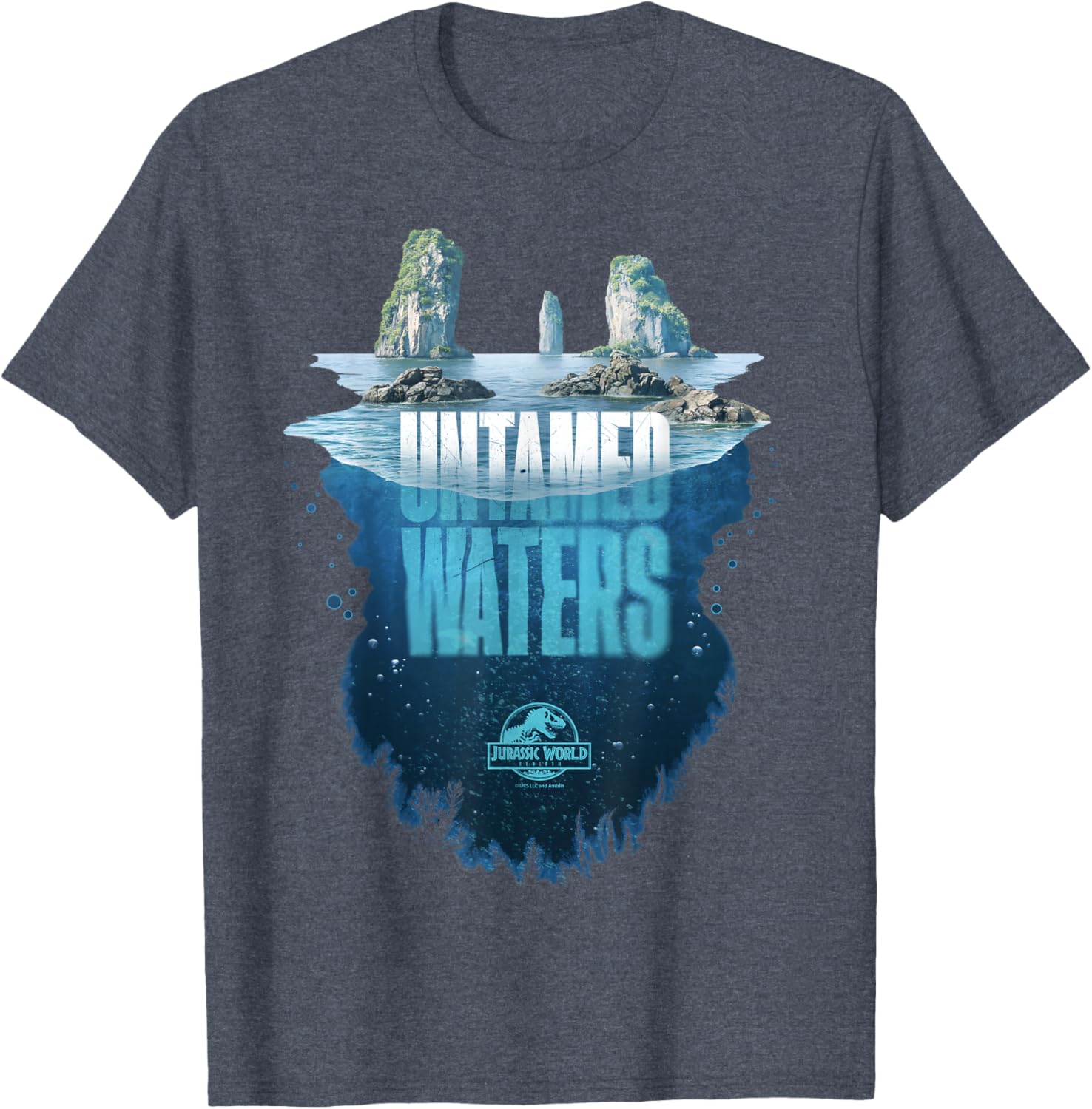 Jurassic World Rebirth Untamed Waters Island T-Shirt for Dino Fans - 10