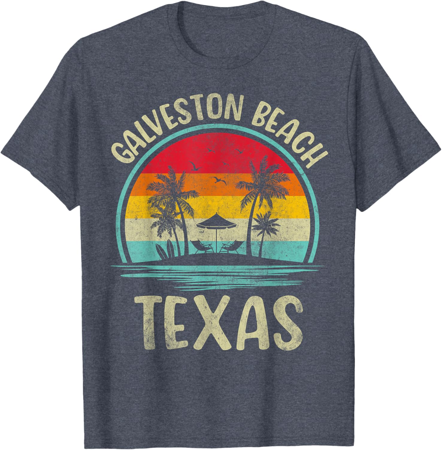 Galveston Beach Summer Vacation Palm Tree Family T-Shirt for Fun Days - 10