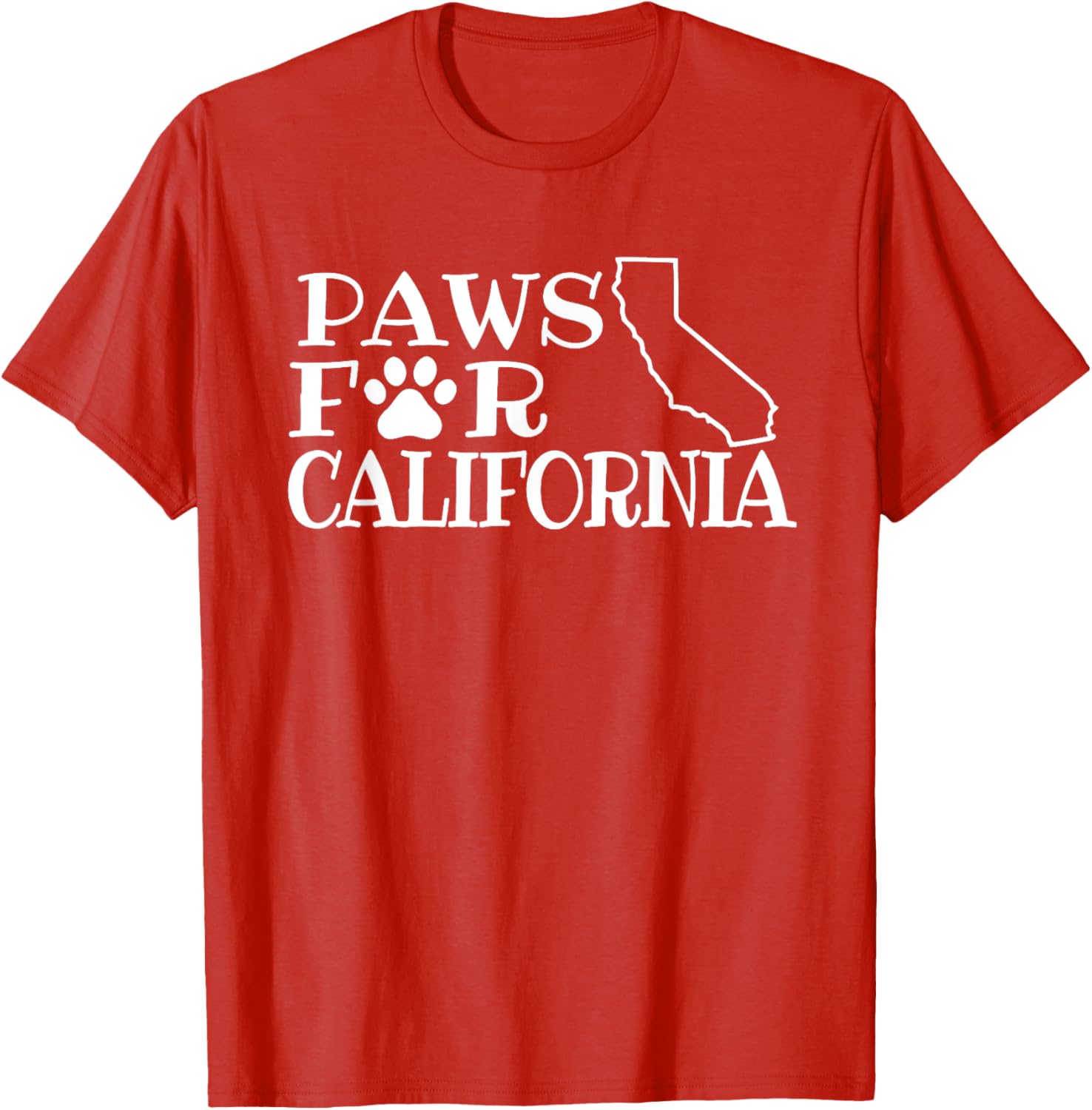 Funny Paws for California Unisex Short Sleeve T-Shirt for Dog Lovers - 14