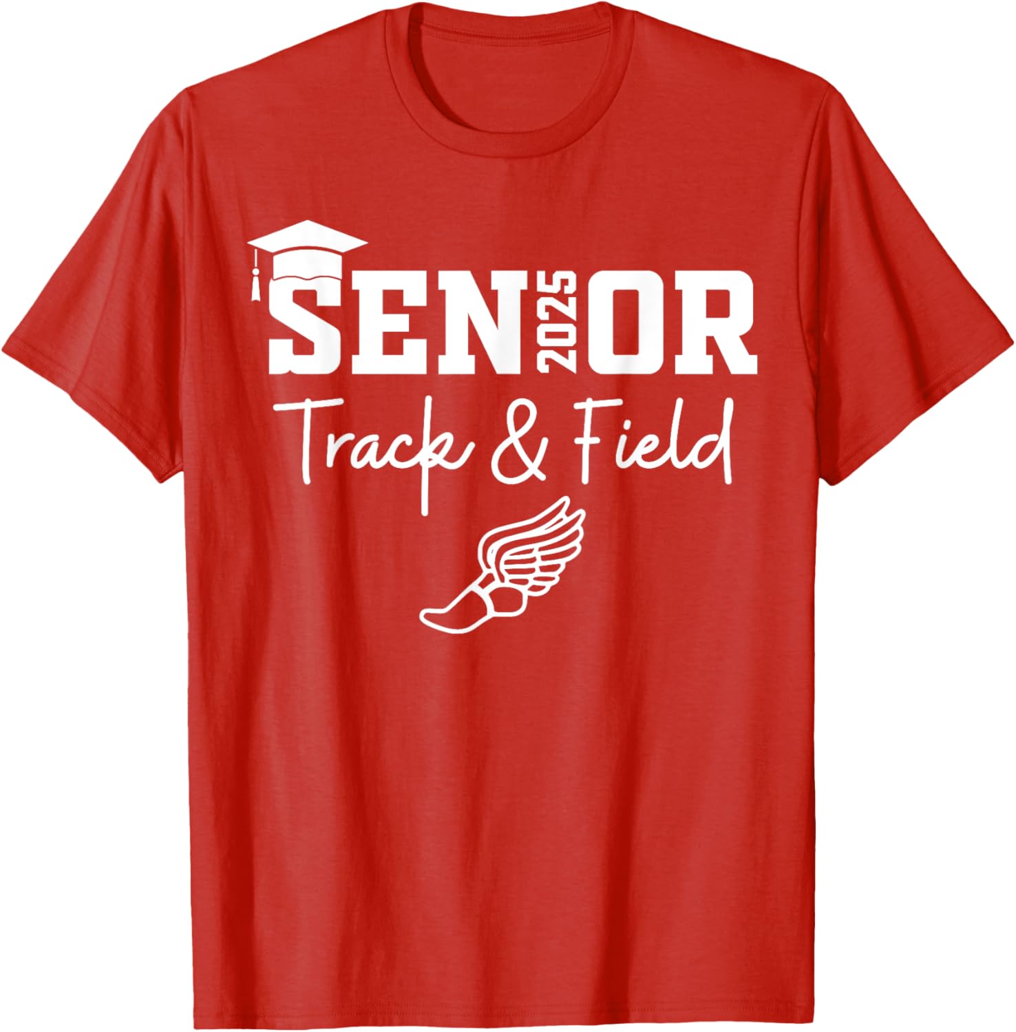 Track and Field Class of 2025 Graduation T-Shirt for Athletes - 6
