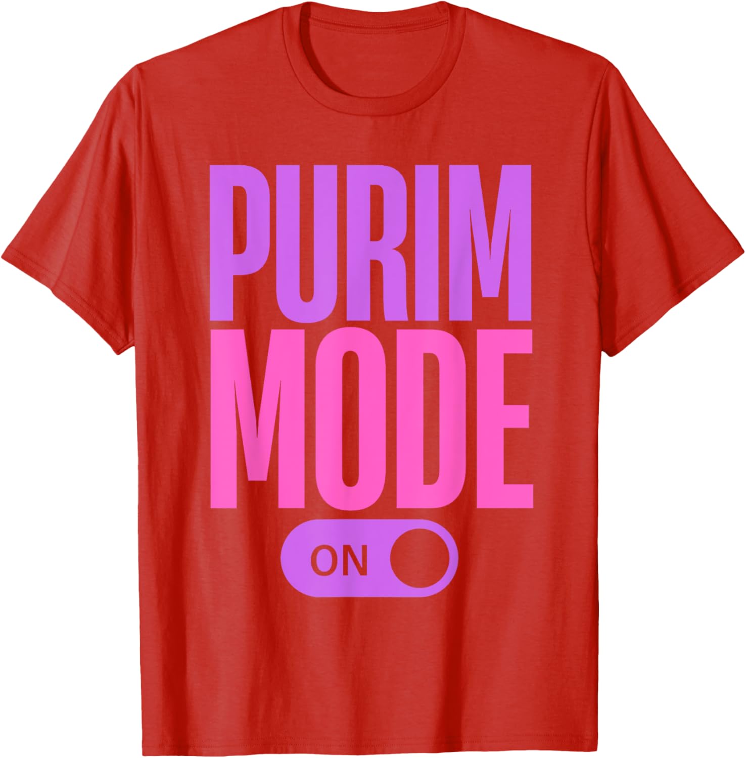 Funny Purim T-Shirt - Purim Mode On Costume for Happy Jewish Celebration - 13