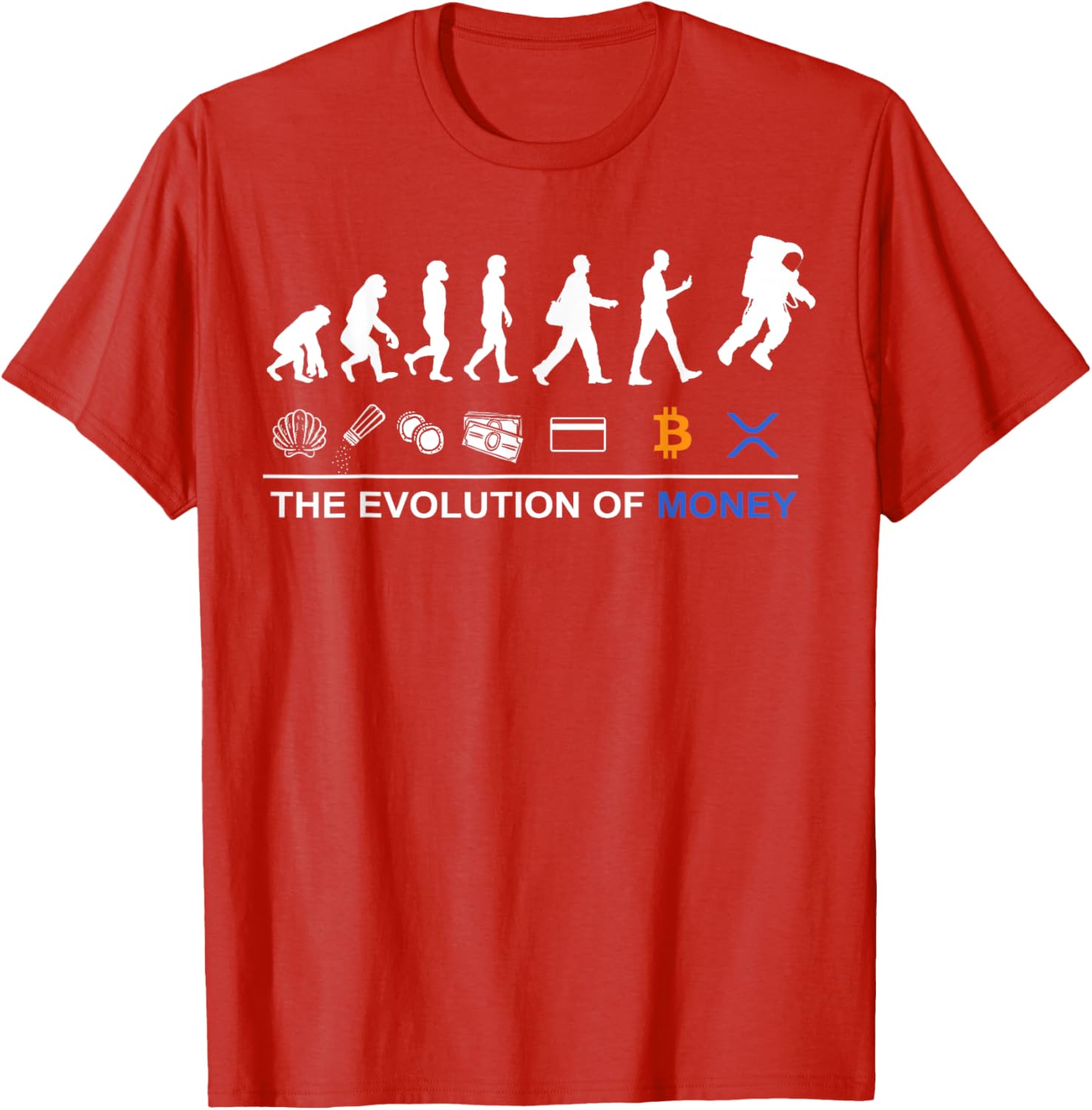 Sophisticated XRP T-Shirt - Celebrate Bitcoin's Evolution to the Moon - 5