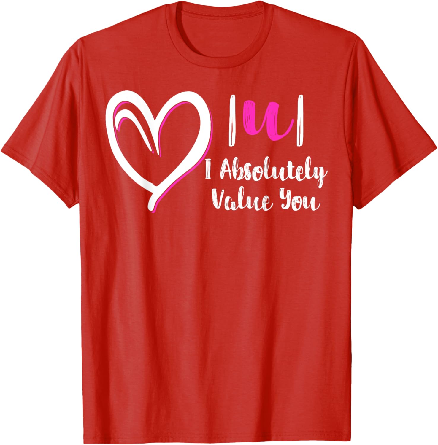 Funny Math Teacher Valentine's Day T-Shirt - I Absolutely Value You Gift - 5