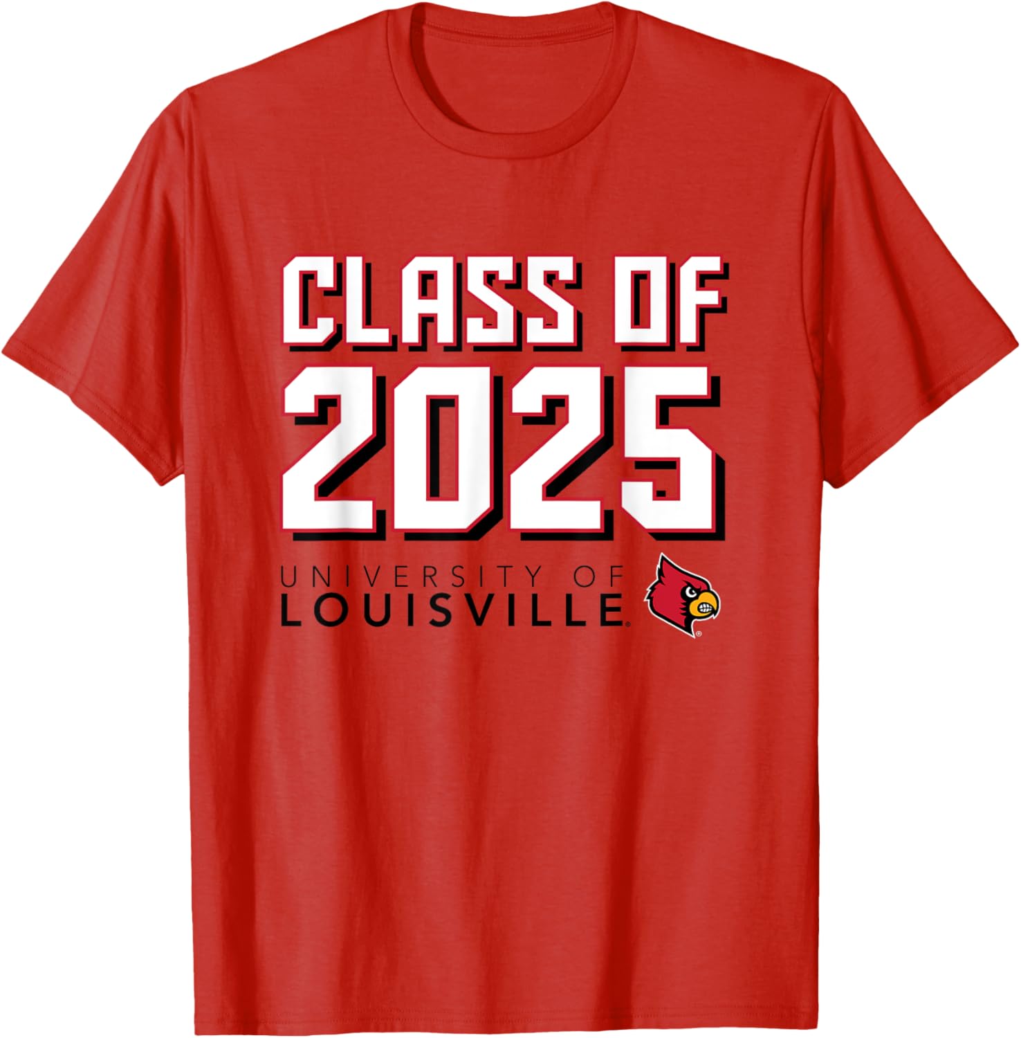University of Louisville Cardinals Class of 2025 T-Shirt for Fans - 1