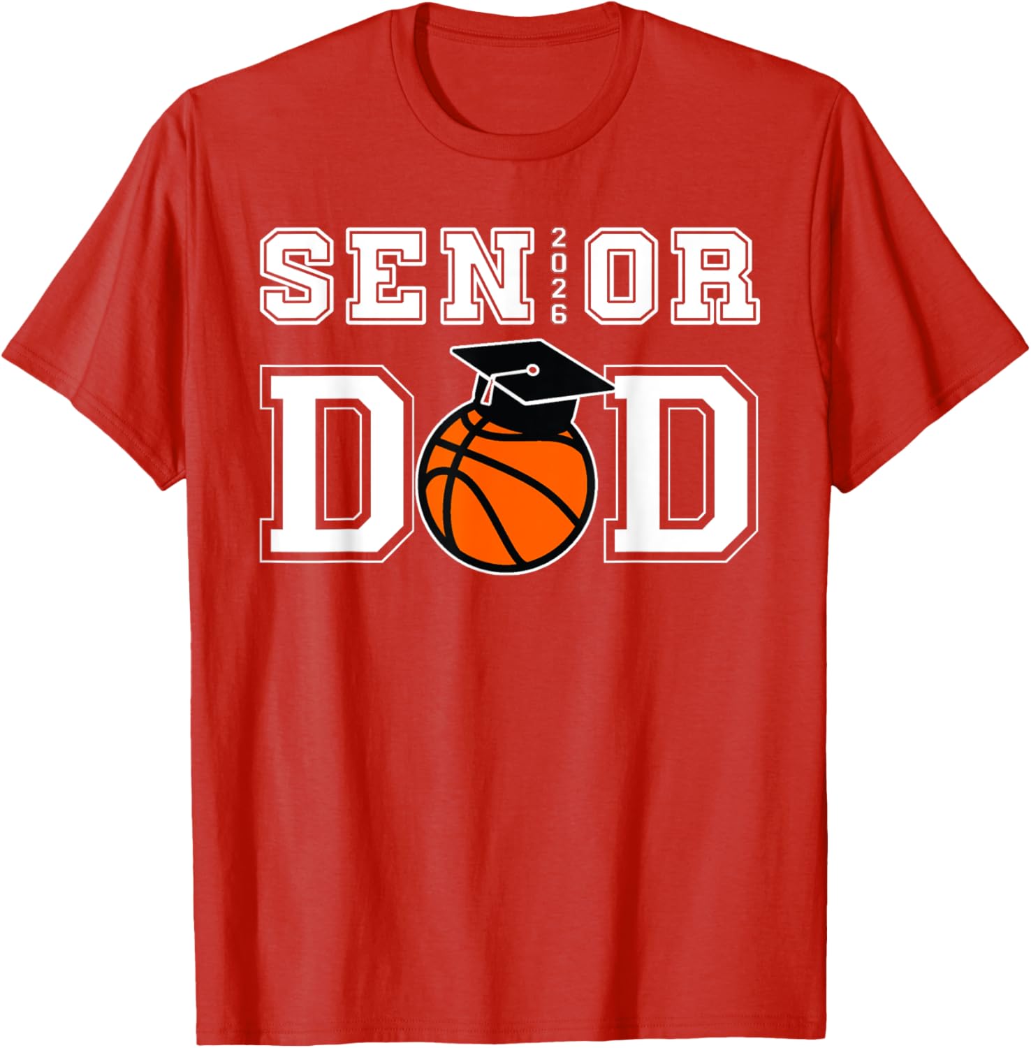Senior 2026 Dad Basketball Graduation T-Shirt for Proud Dads - 7