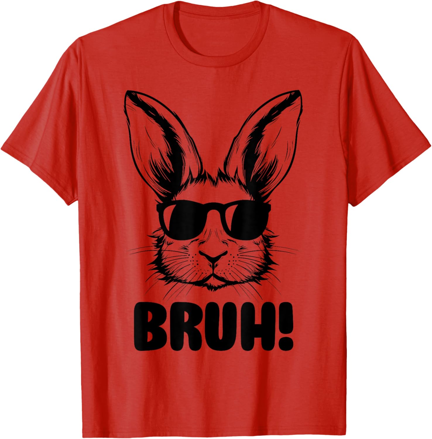 Funny Bunny Bruh Meme T-Shirt for Easter - Perfect for All Ages - 18