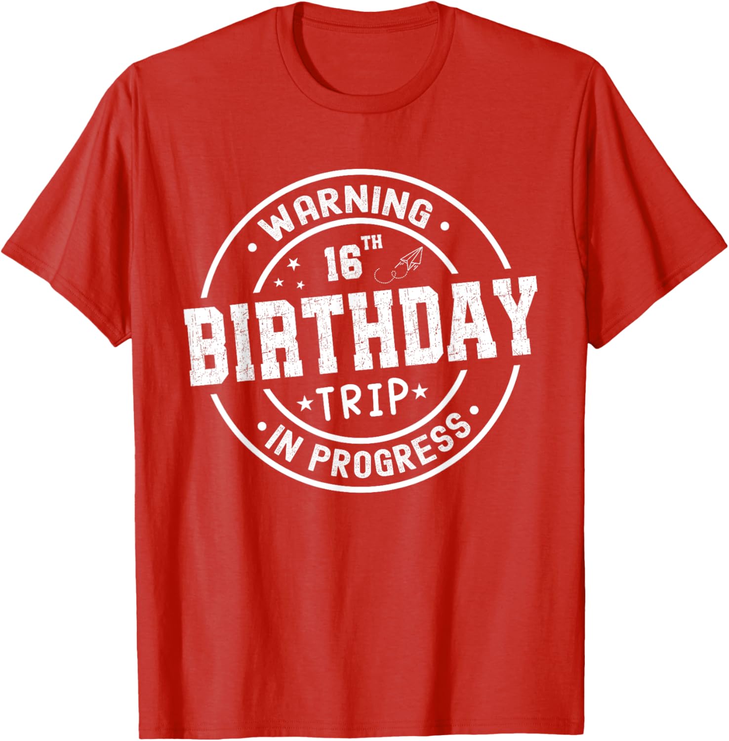 Funny 16th Birthday Trip In Progress T-Shirt for Teens and Kids - 2