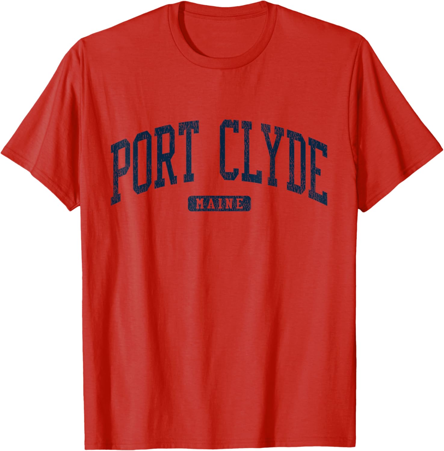 Port Clyde Maine University Style Blue T-Shirt for Casual Wear - 3