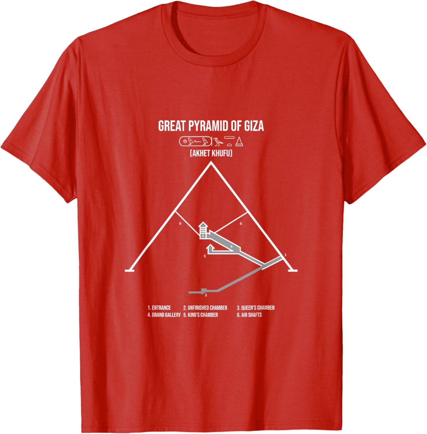 Great Pyramid of Giza T-Shirt for Travel Lovers and History Buffs - 9