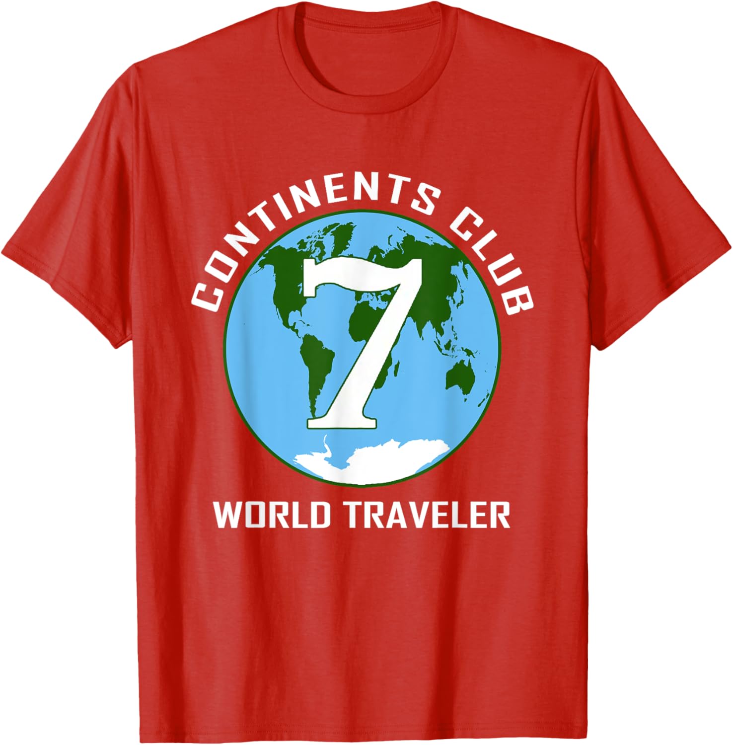 7 Continents World Traveler Club Double-Sided T-Shirt for Adventurers - 22