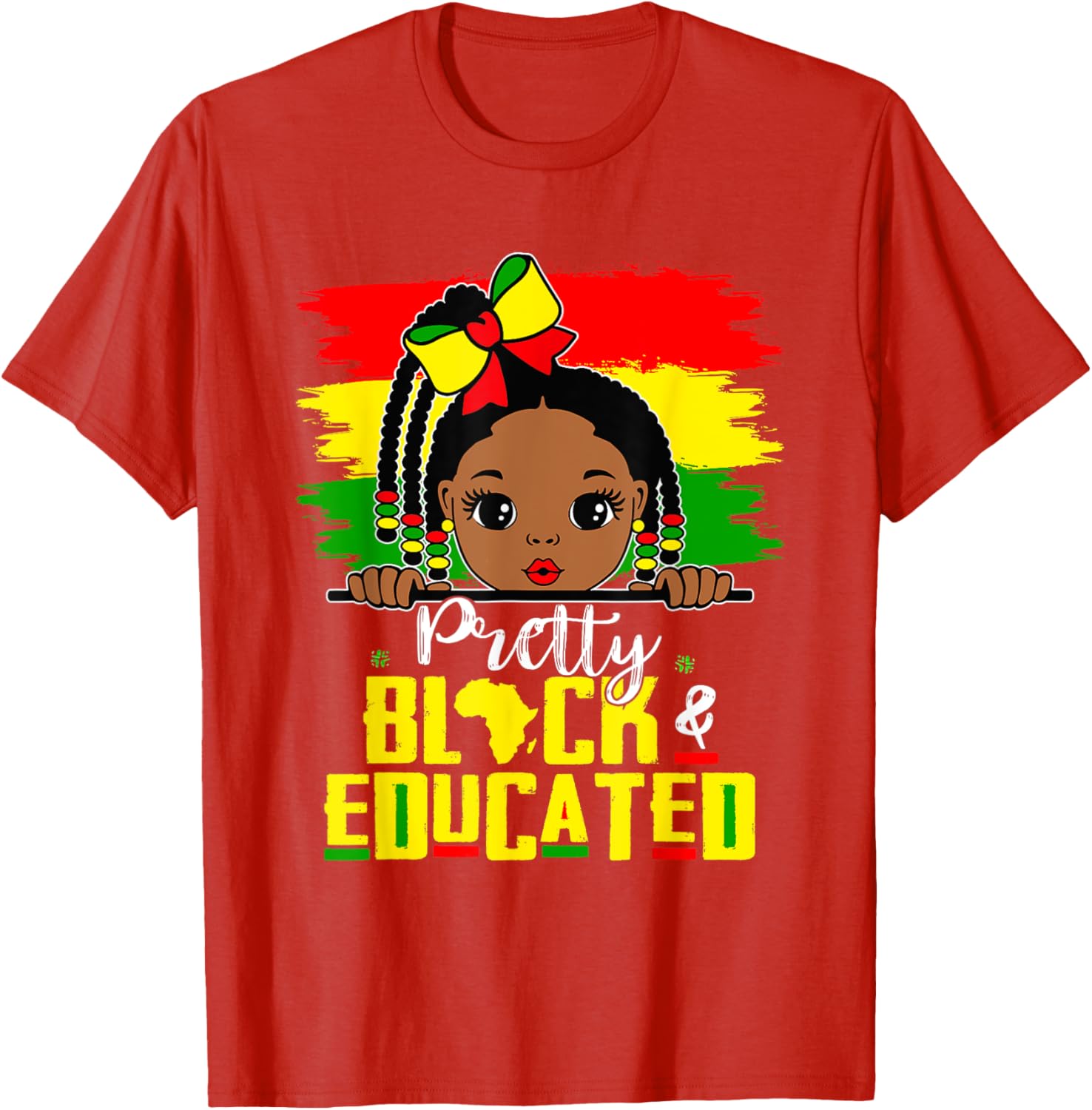 Pretty Black Educated Girls African History T-Shirt for Kids - 12