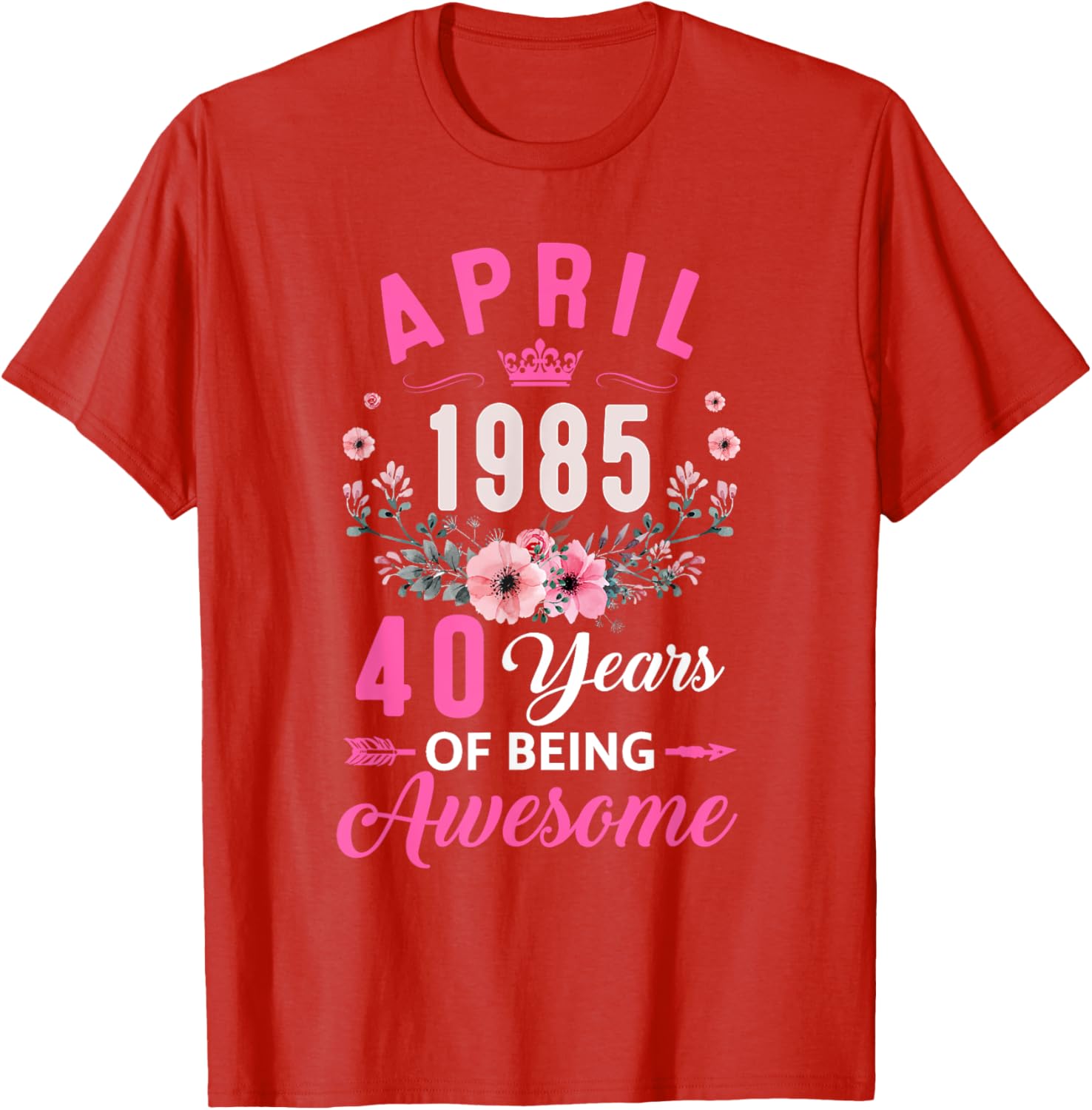 Awesome Since 1985 40th Birthday Women's T-Shirt for April Celebrations - 3