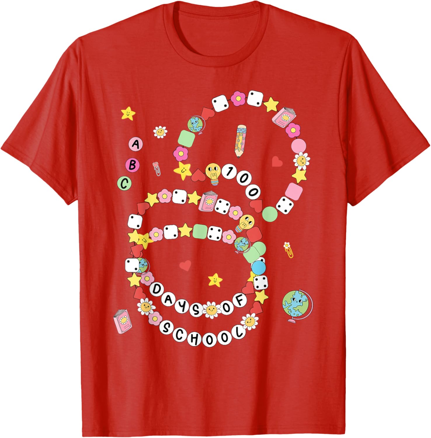 100 Days of School Bracelet and T-Shirt for Kids - Fun 100th Day Celebration - 27